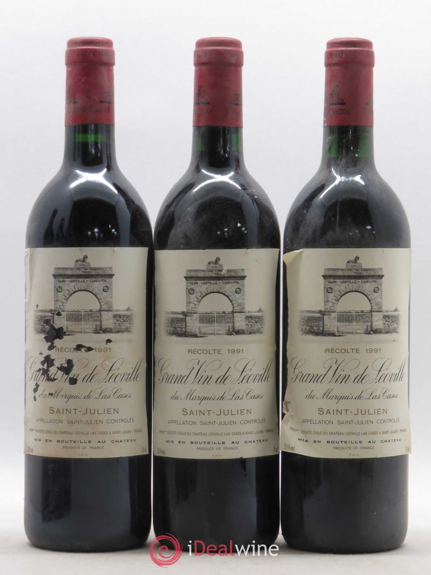 Château Léoville Las Cases 2ème Grand Cru Classé 1991 - Lot de 6 bouteilles - 2