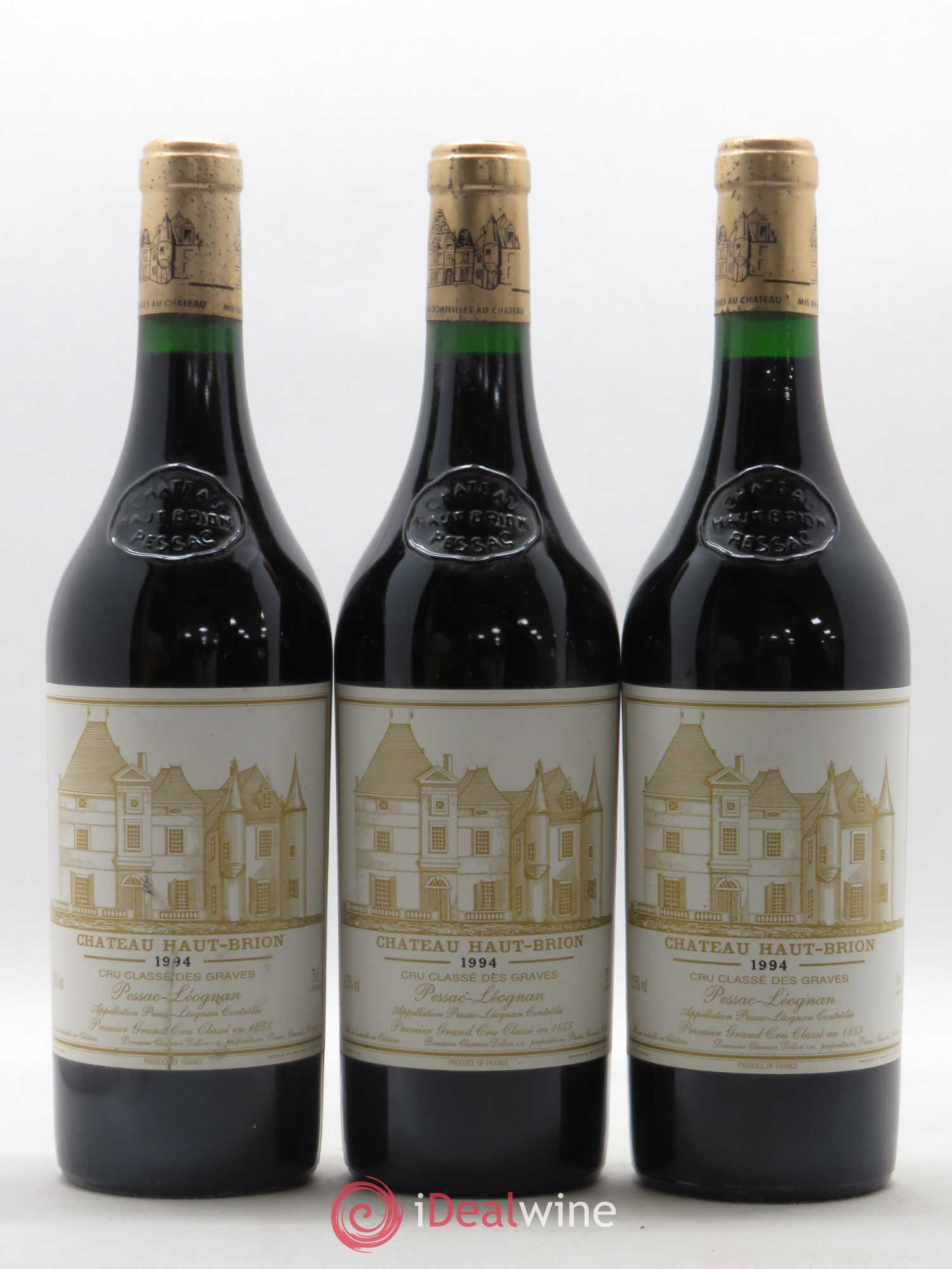 Château Haut Brion 1er Grand Cru Classé 1994 - Lot de 3 bouteilles - 0