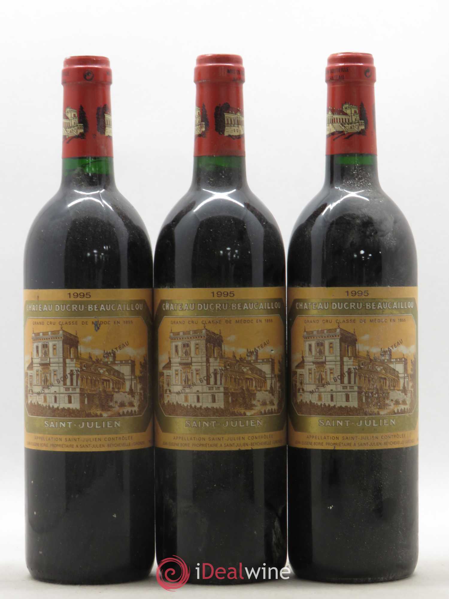 Château Ducru Beaucaillou 2ème Grand Cru Classé 1995 - Lot de 3 bouteilles - 0