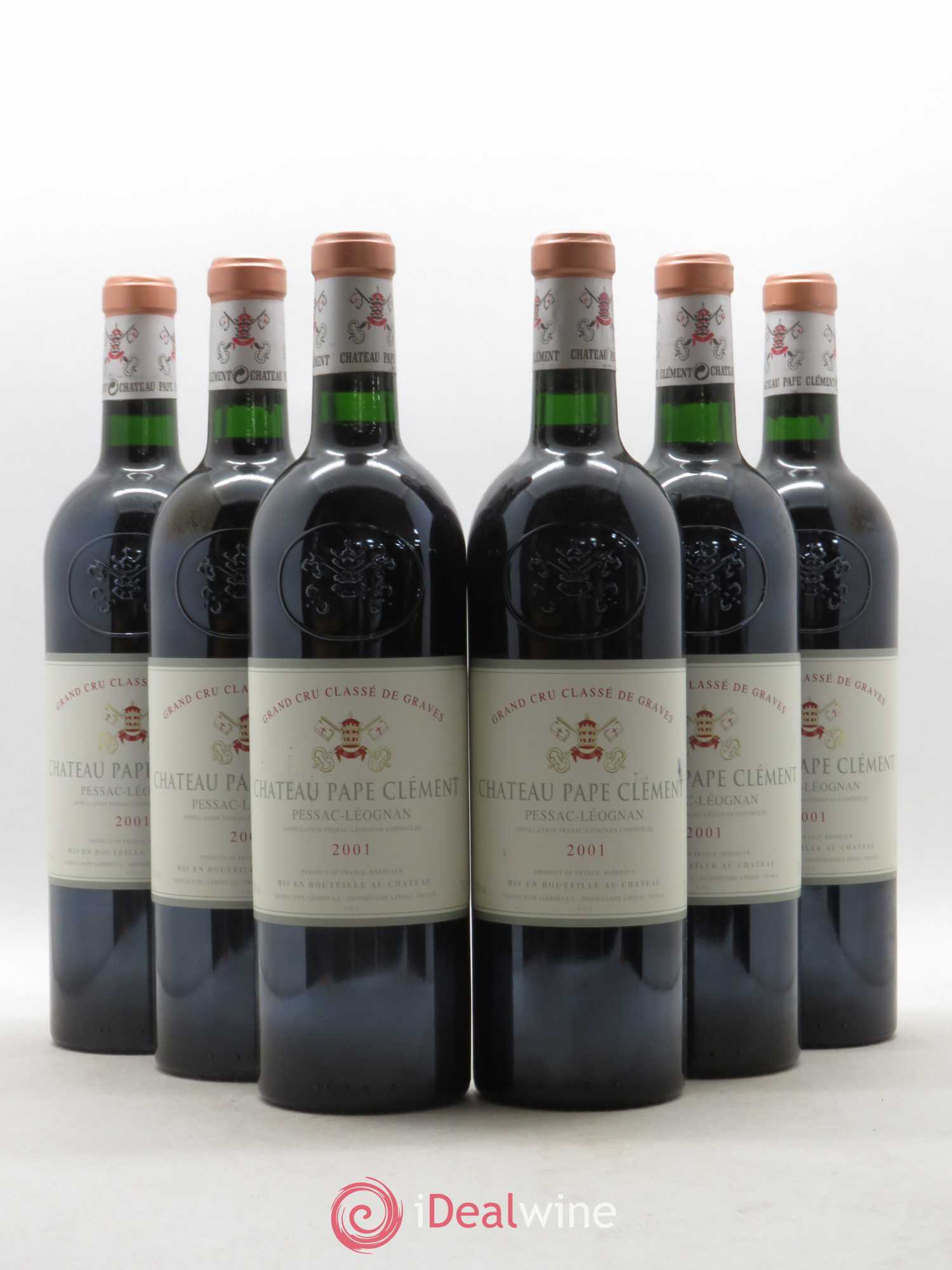 Château Pape Clément Cru Classé de Graves 2001 - Lot de 6 bouteilles - 0