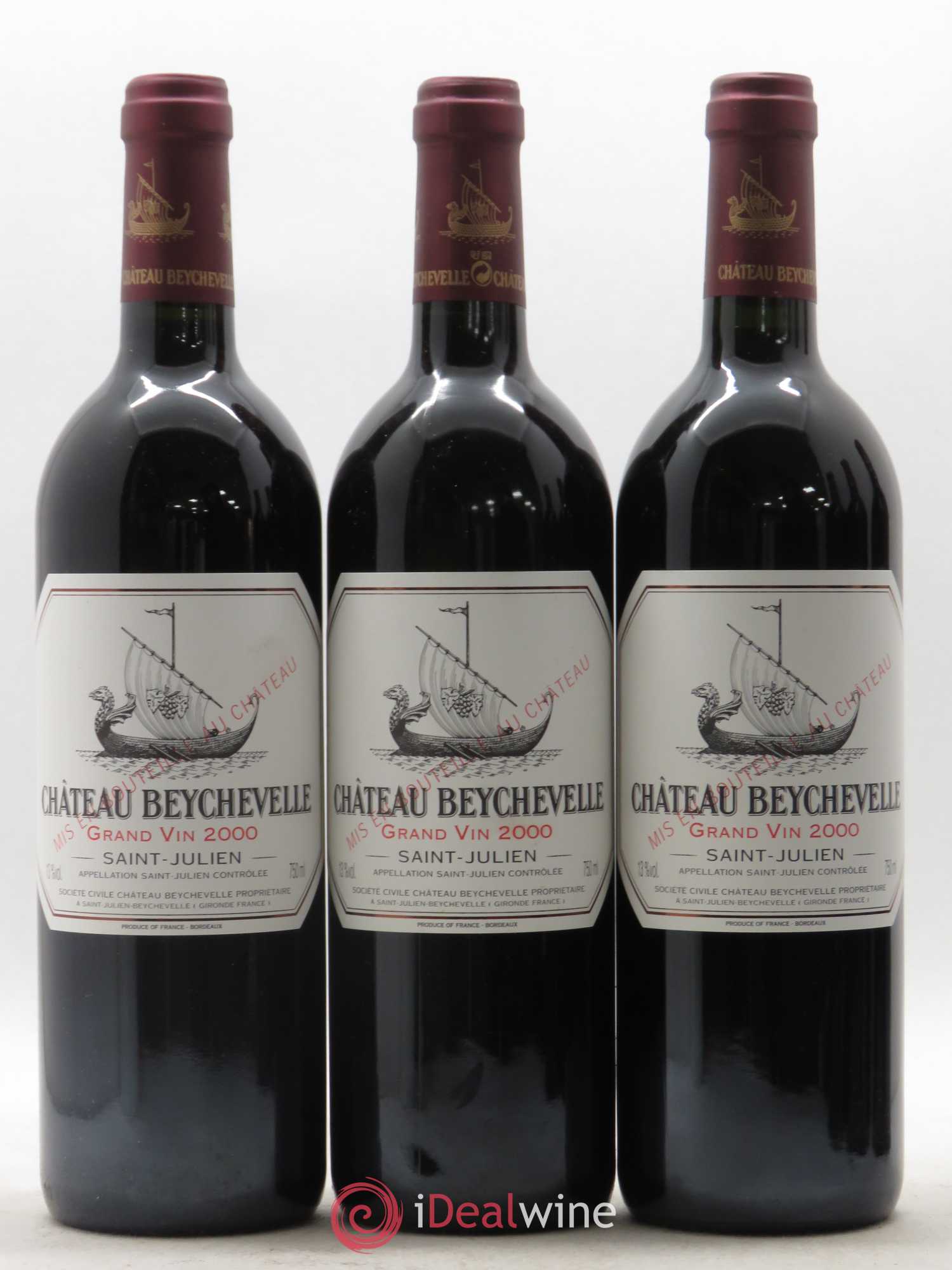 Château Beychevelle 4ème Grand Cru Classé 2000 - Lot de 6 bouteilles - 1