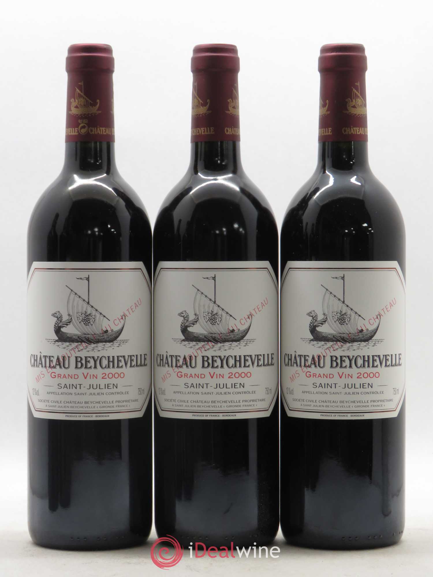Château Beychevelle 4ème Grand Cru Classé 2000 - Lot de 6 bouteilles - 1