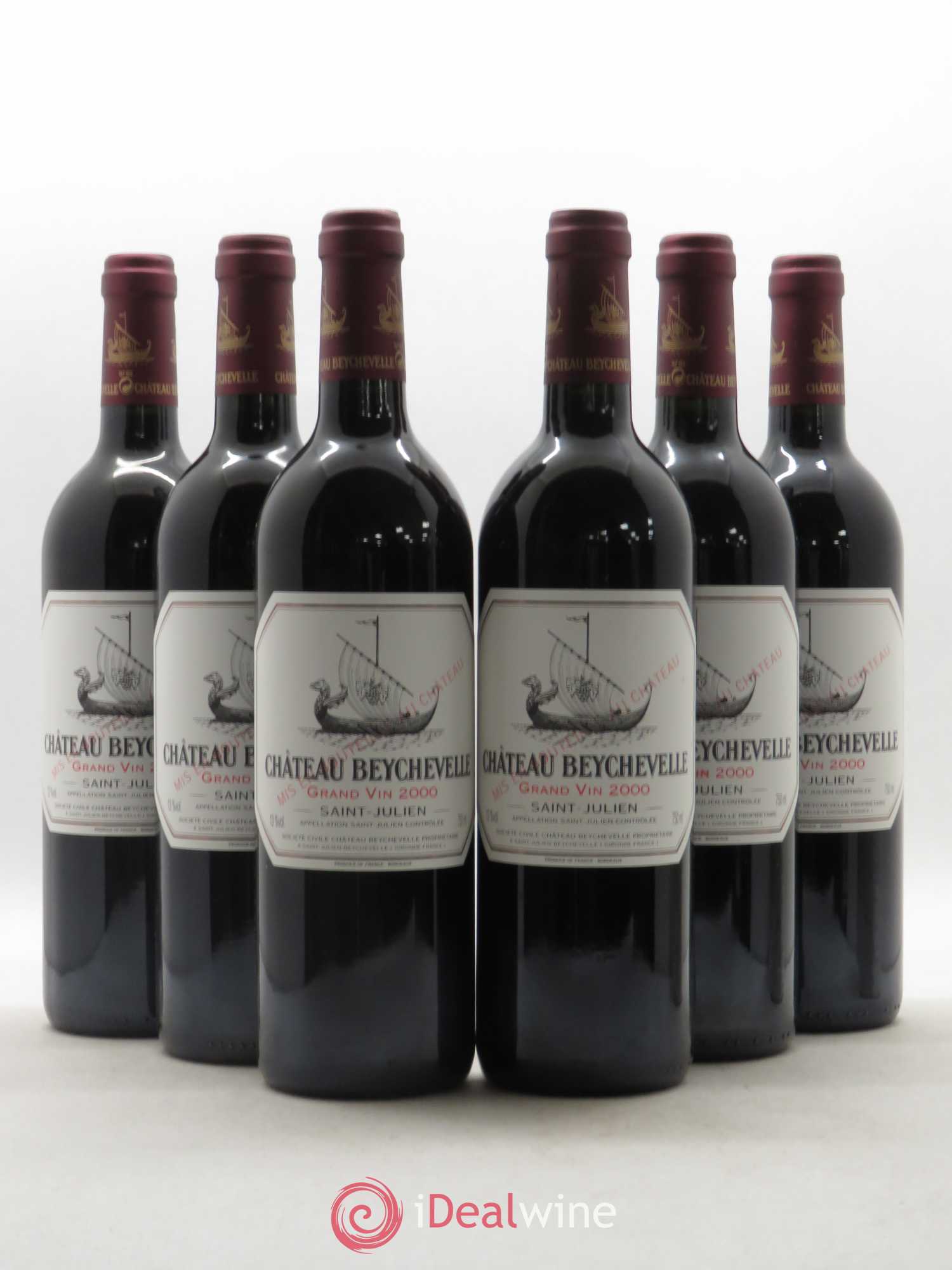 Château Beychevelle 4ème Grand Cru Classé 2000 - Lot de 6 bouteilles - 0