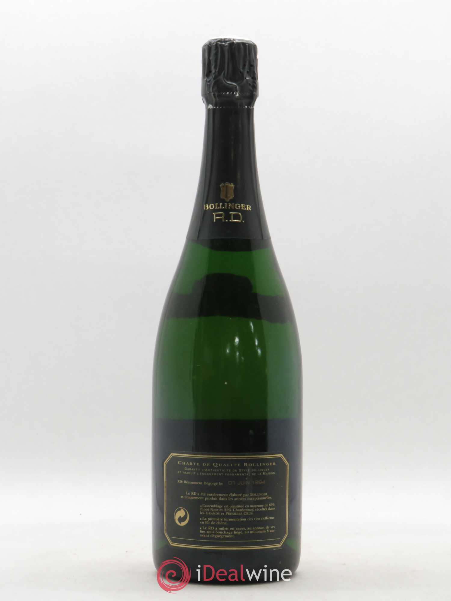 R.D. Extra-Brut Bollinger 1982 - Lot de 1 bouteille - 1