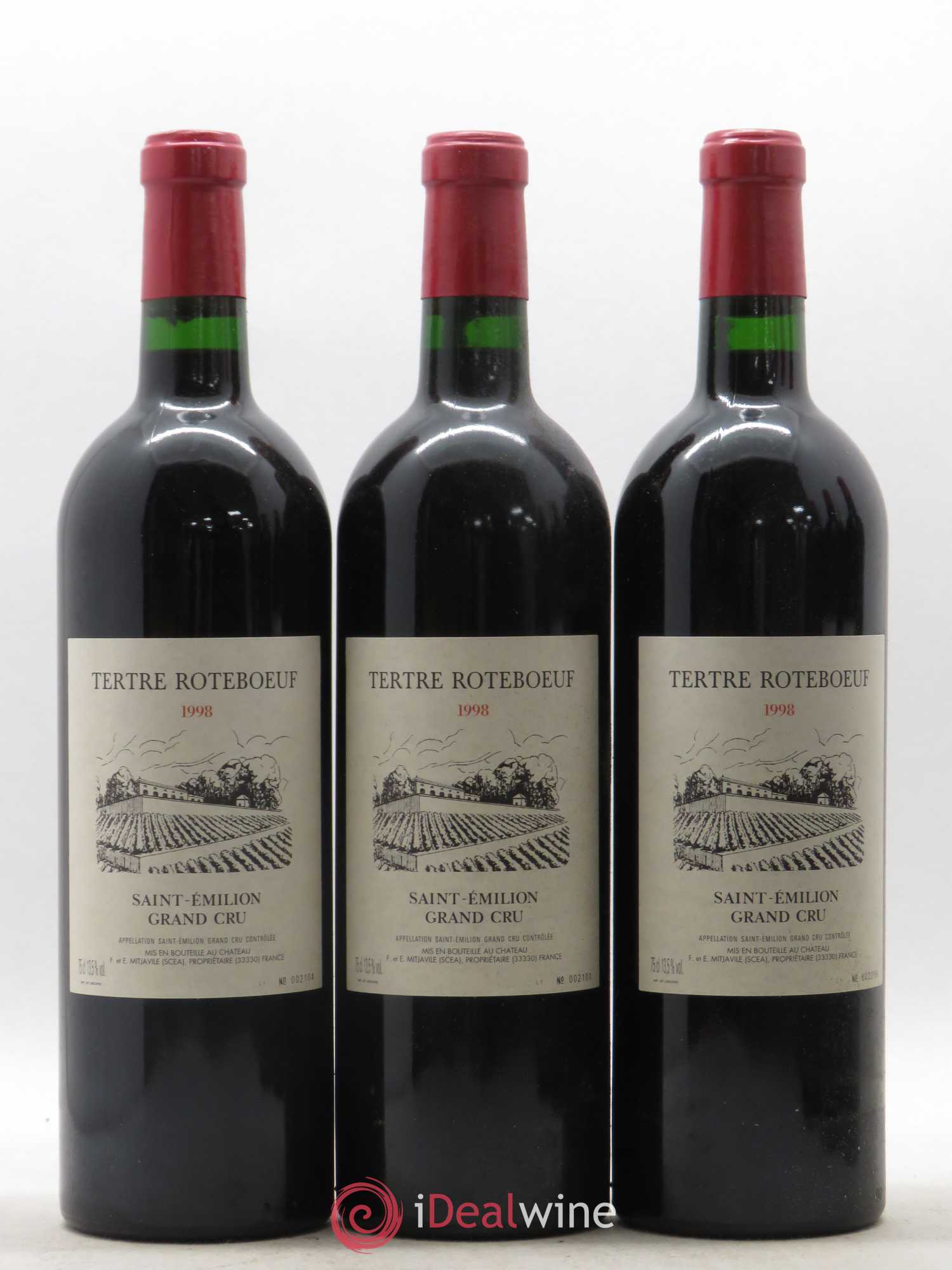 Château Tertre Roteboeuf 1998 - Lot de 6 bouteilles - 1