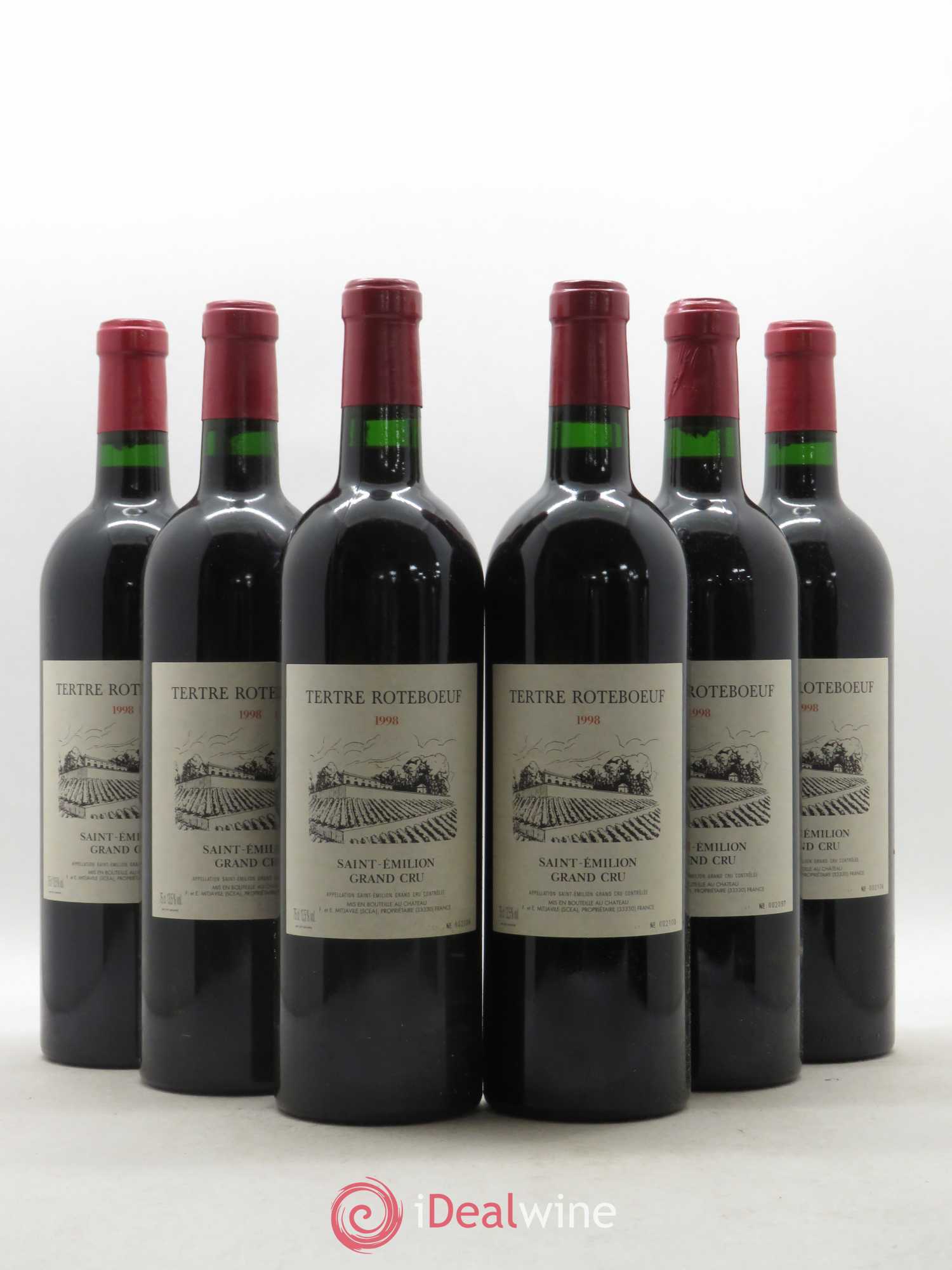 Château Tertre Roteboeuf 1998 - Lot de 6 bouteilles - 0