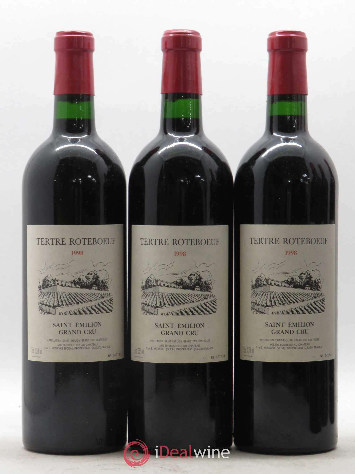 Château Tertre Roteboeuf 1998 - Posten von 6 Flaschen - 2