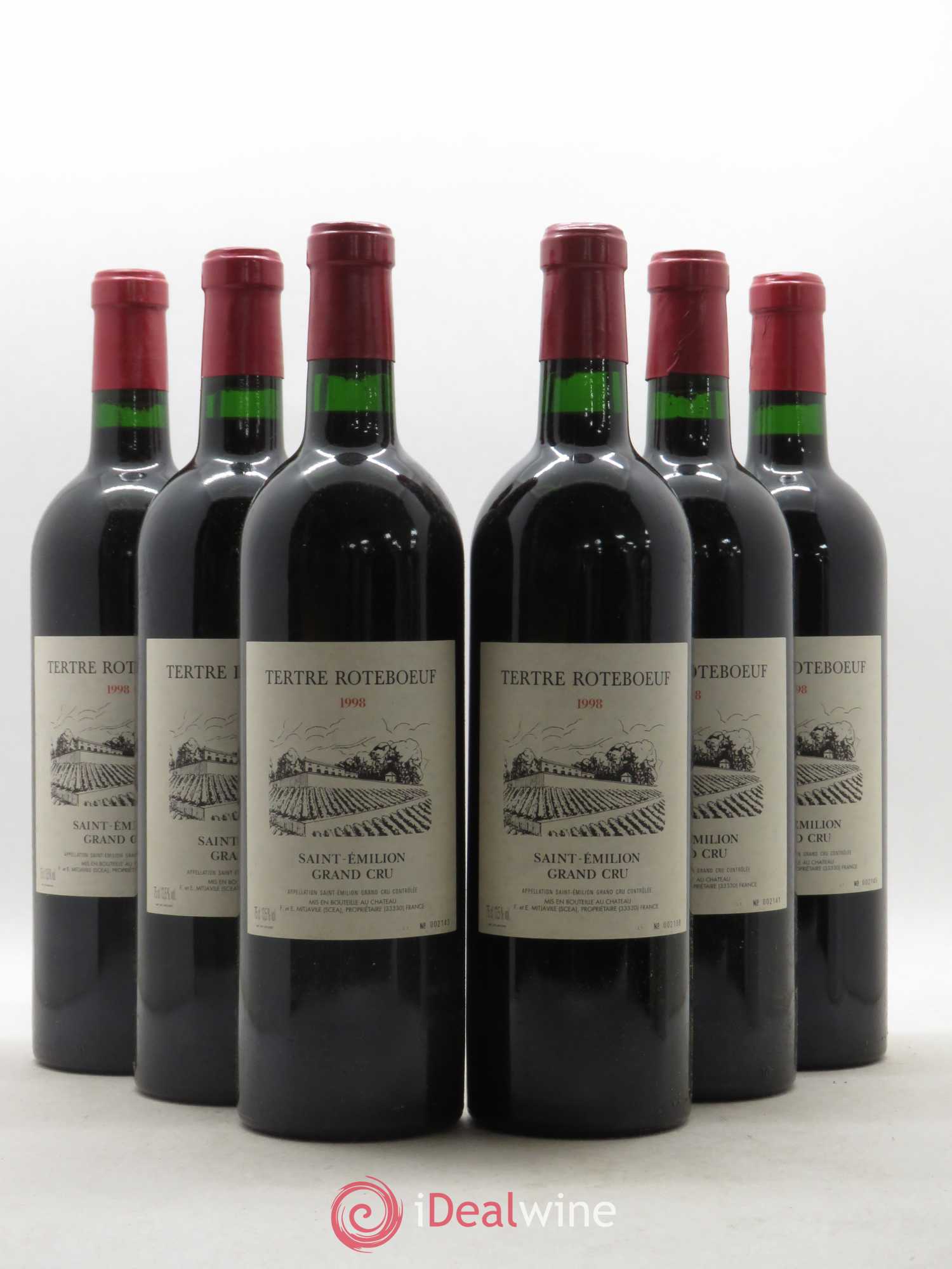 Château Tertre Roteboeuf 1998 - Posten von 6 Flaschen - 0