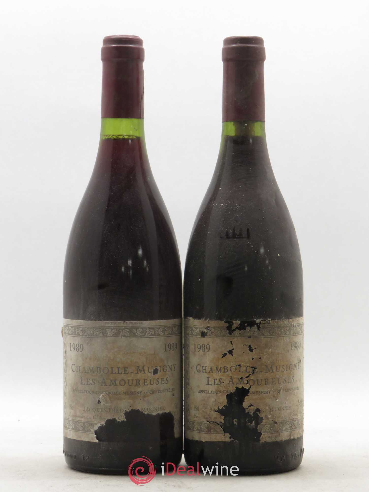 Chambolle-Musigny 1er Cru Les Amoureuses Jacques-Frédéric Mugnier 1989 - Lot de 2 bouteilles - 0