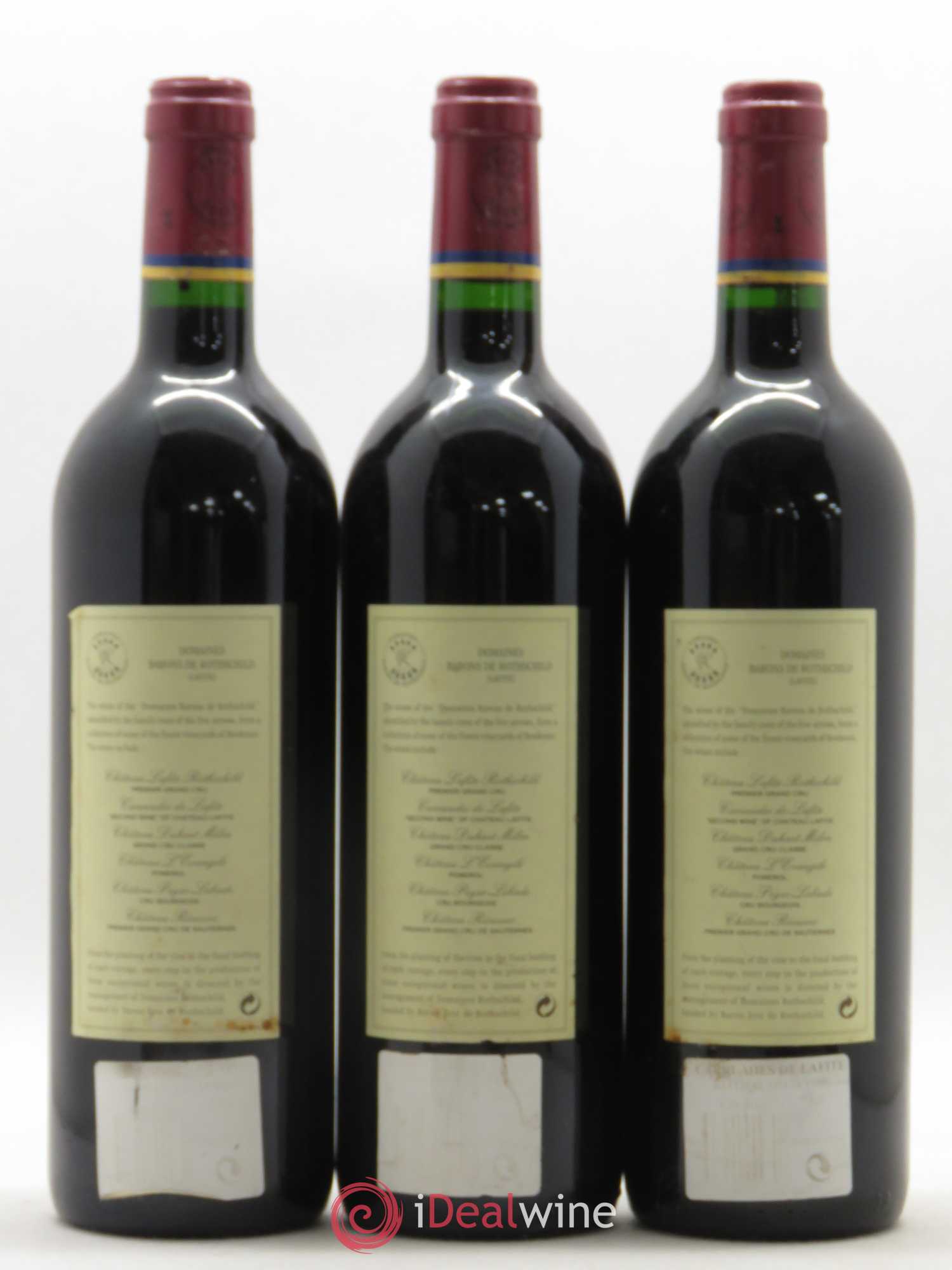 Carruades de Lafite Rothschild Second Vin 1998 - Lot de 3 bouteilles - 1