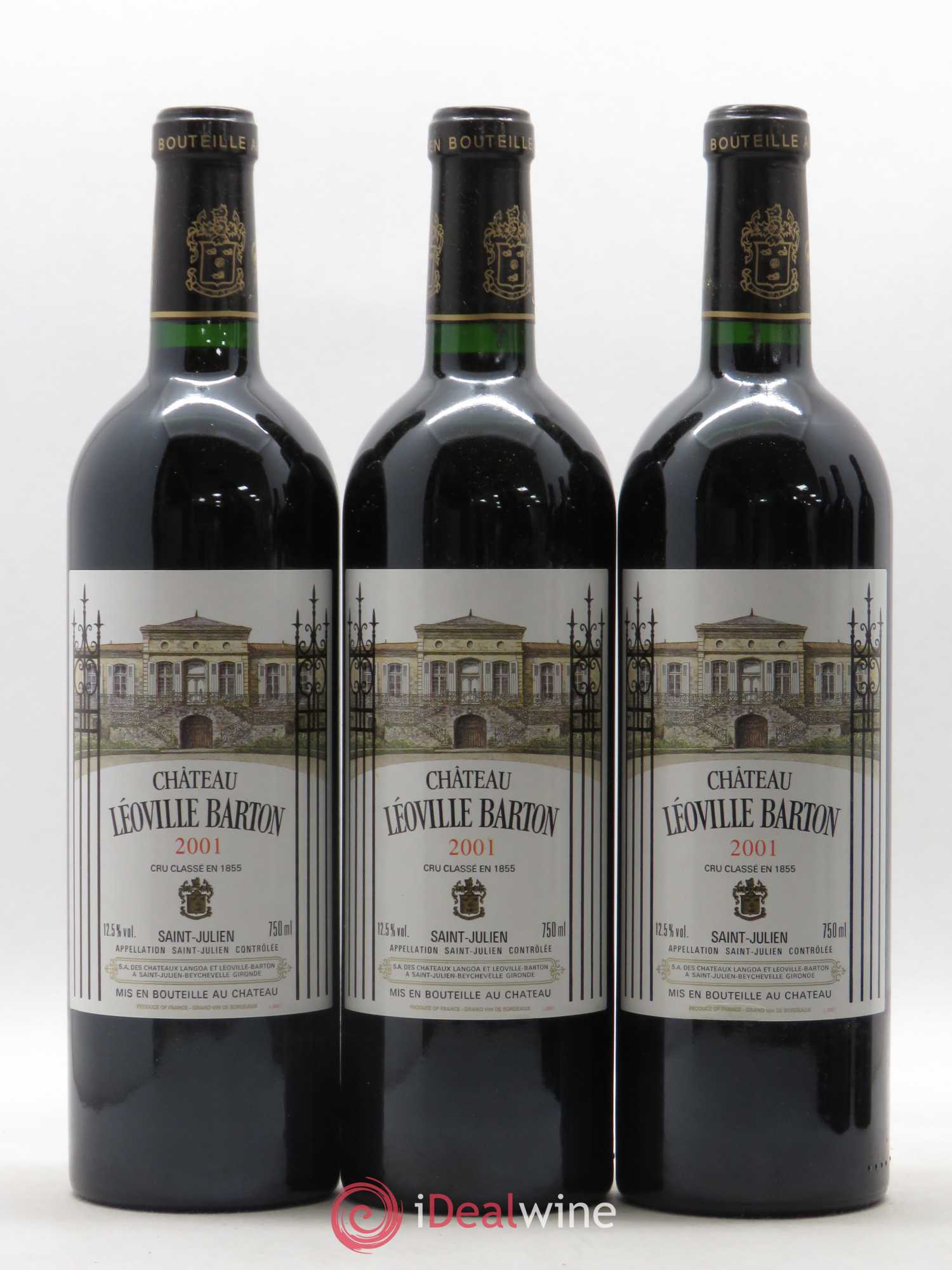 Château Léoville Barton 2ème Grand Cru Classé 2001 - Lot de 6 bouteilles - 1