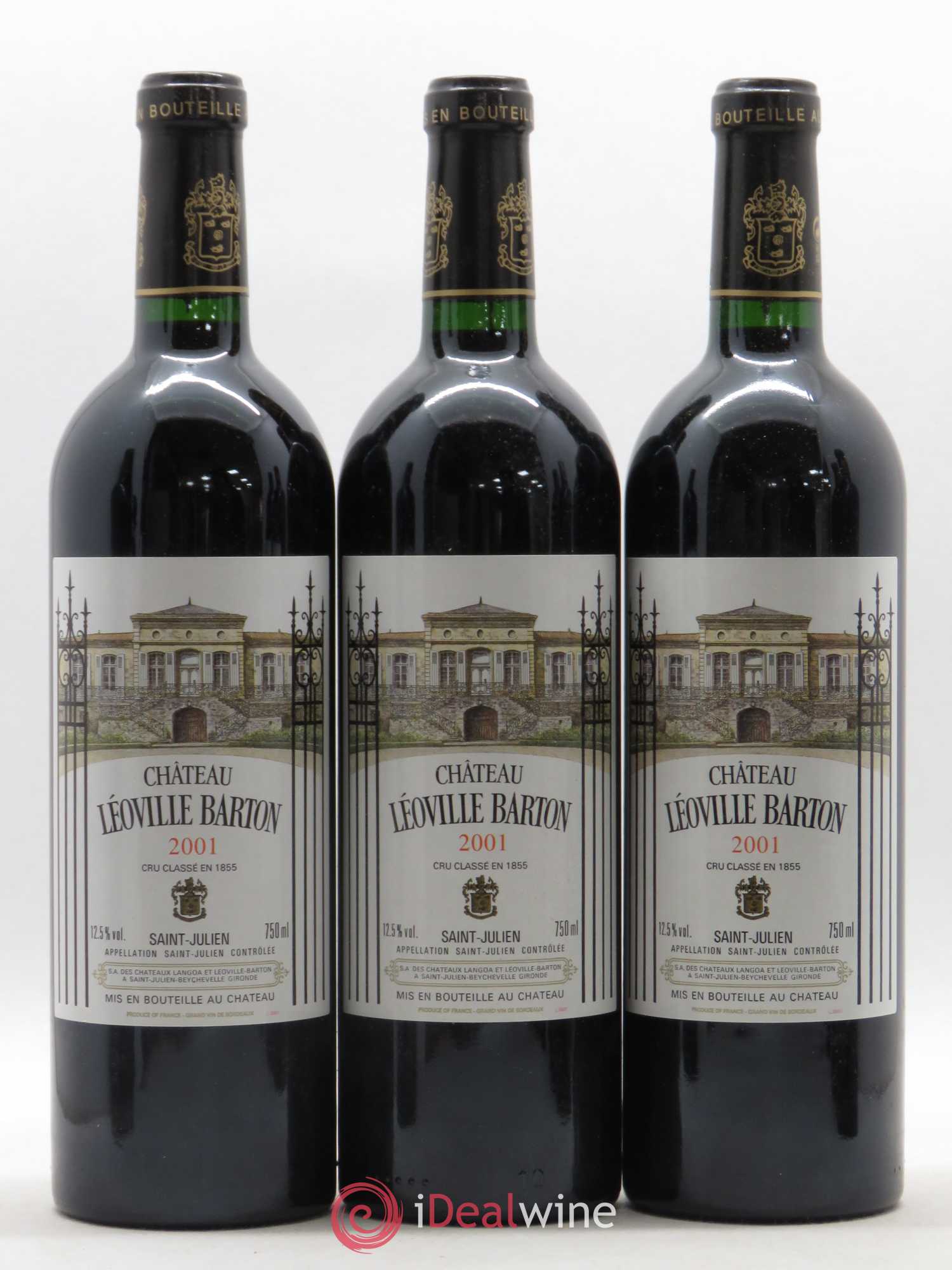 Château Léoville Barton 2ème Grand Cru Classé 2001 - Lot de 6 bouteilles - 2