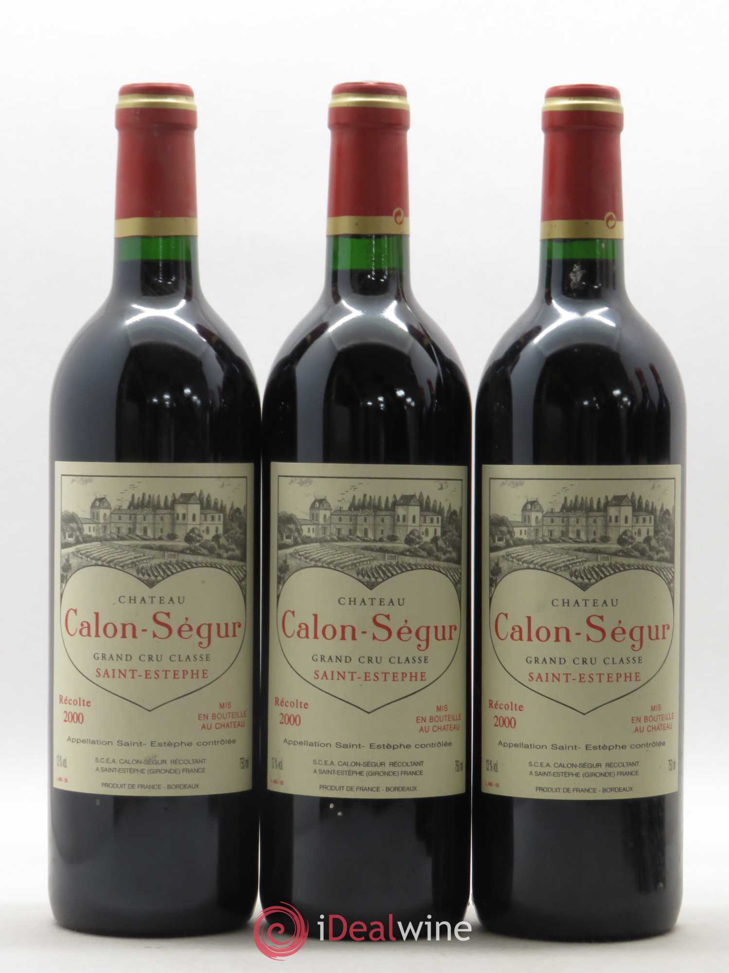Château Calon Ségur 3ème Grand Cru Classé 2000 - Lot de 6 bouteilles - 1