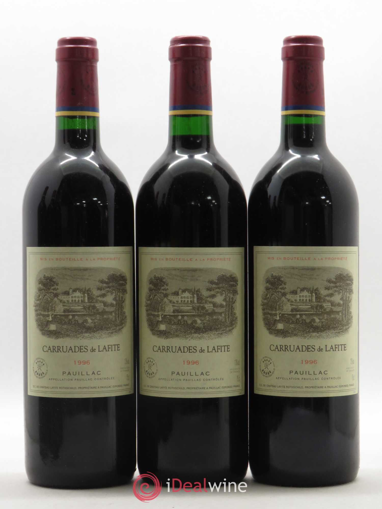 Carruades de Lafite Rothschild Second Vin 1996 - Lot de 12 bouteilles - 1
