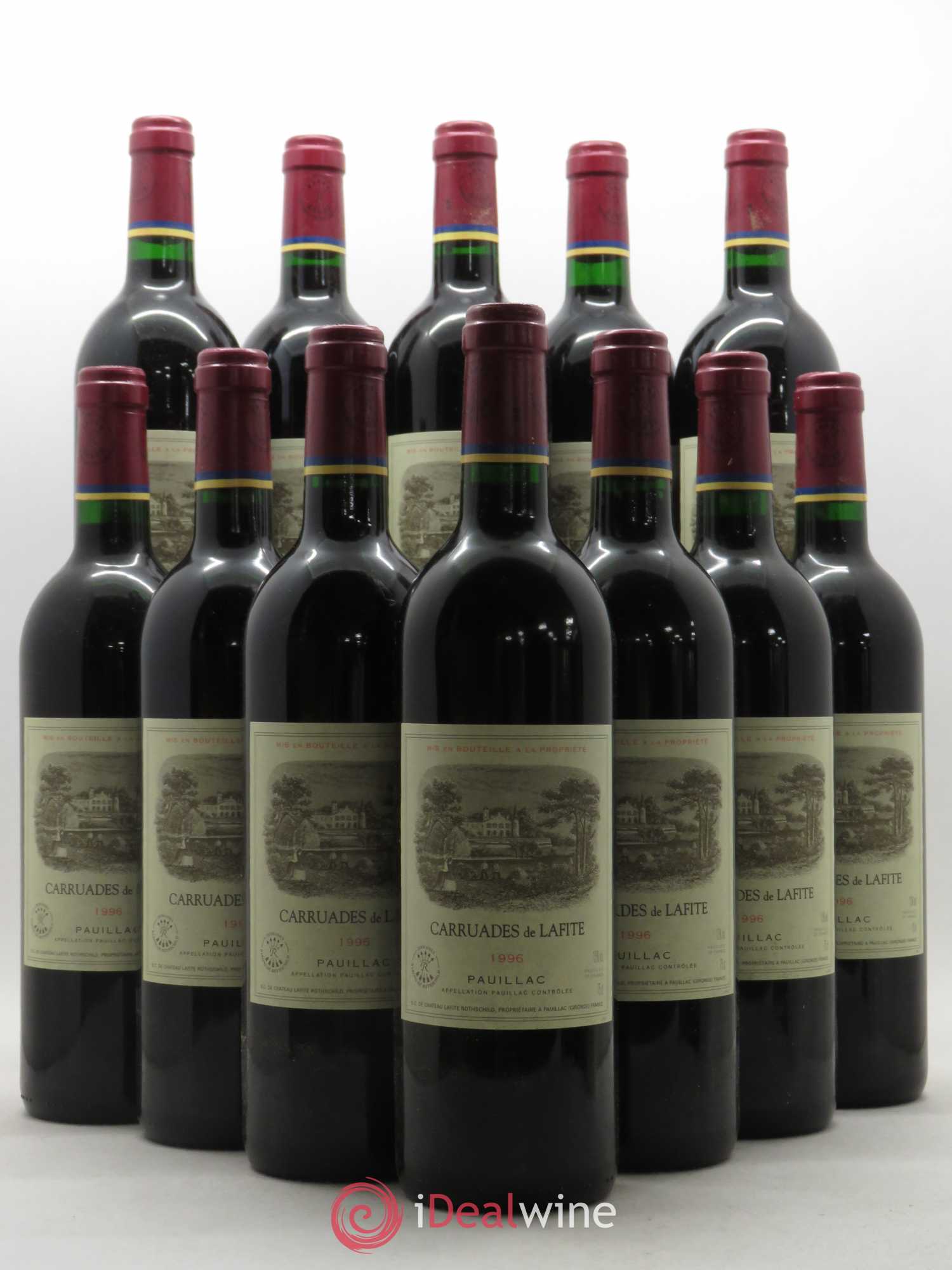 Carruades de Lafite Rothschild Second Vin 1996 - Lot de 12 bouteilles - 0