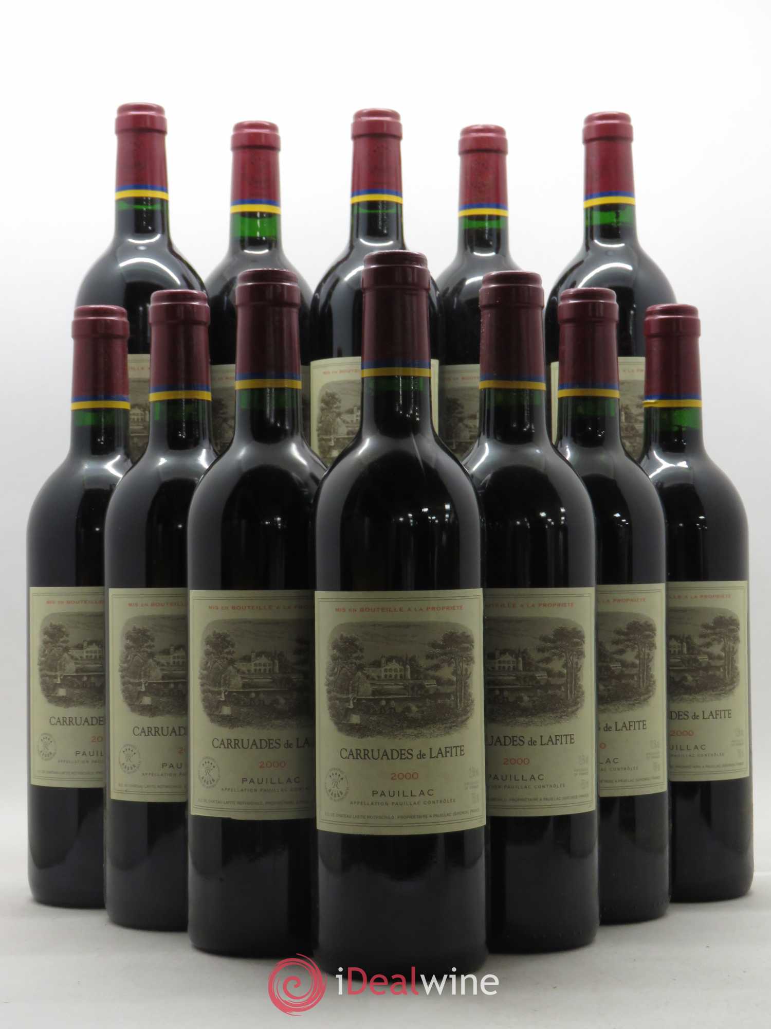 Carruades de Lafite Rothschild Second Vin 2000 - Lot de 12 bouteilles - 0