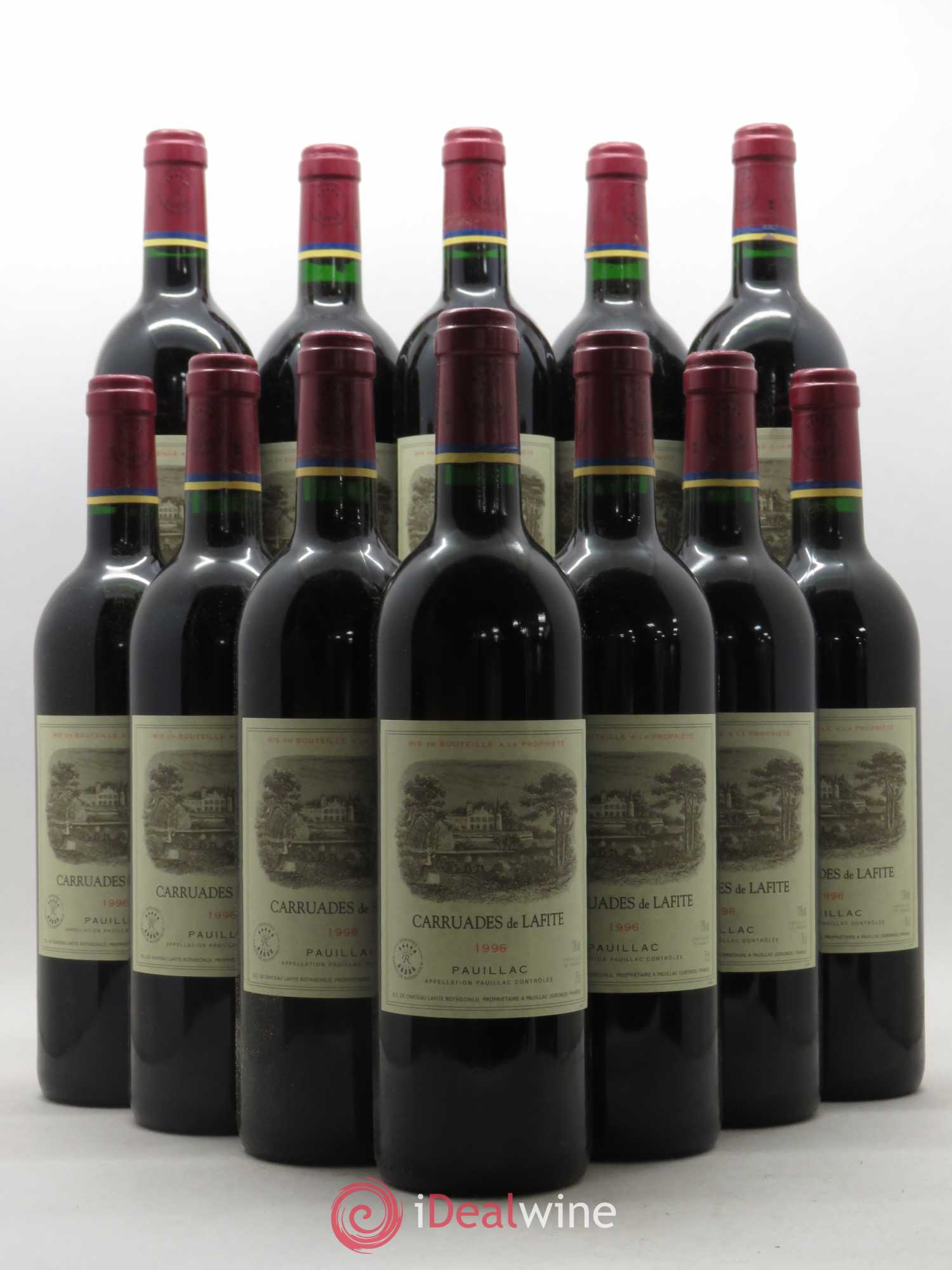 Carruades de Lafite Rothschild Second Vin 1996 - Lot de 12 bouteilles - 0