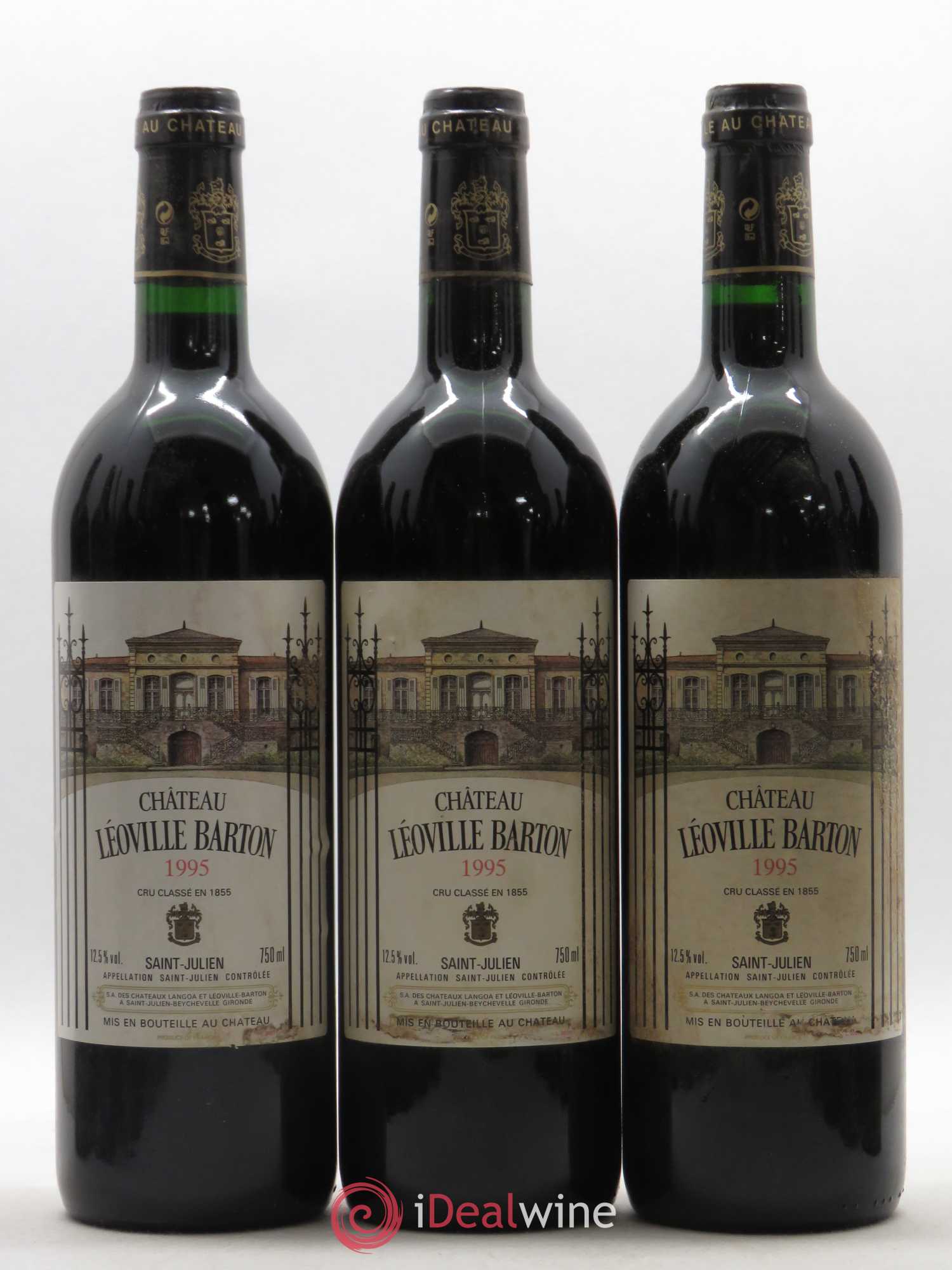 Château Léoville Barton 2ème Grand Cru Classé 1995 - Lot de 12 bouteilles - 1