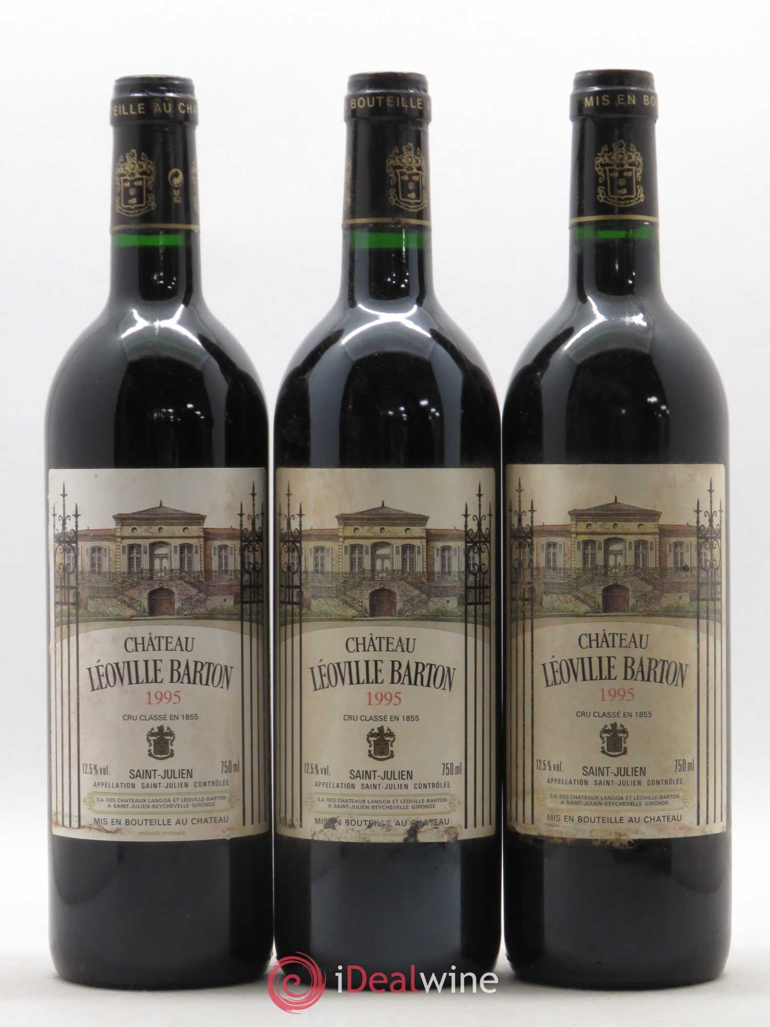 Château Léoville Barton 2ème Grand Cru Classé 1995 - Lot de 12 bouteilles - 4