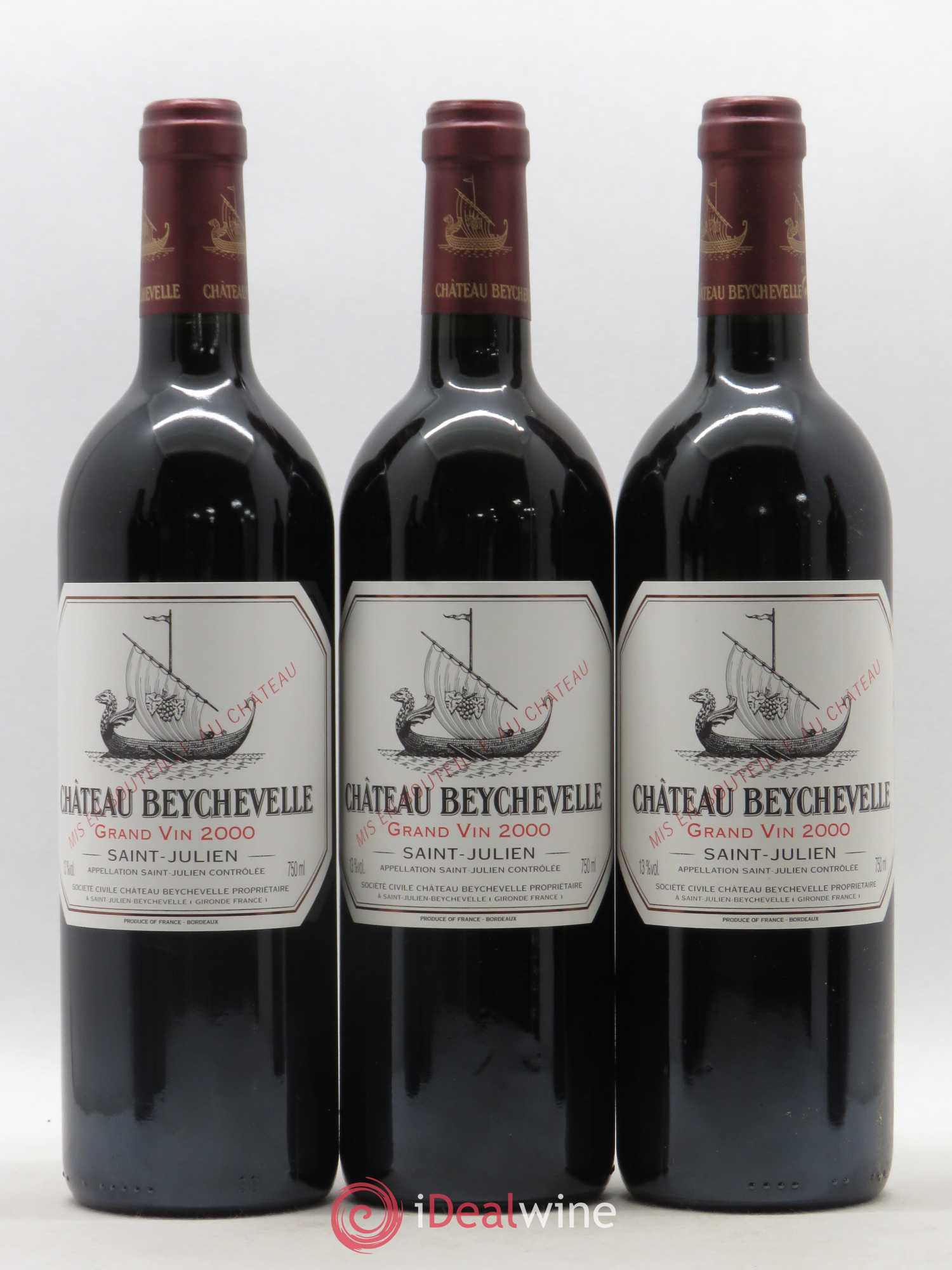 Château Beychevelle 4ème Grand Cru Classé 2000 - Lot de 6 bouteilles - 1
