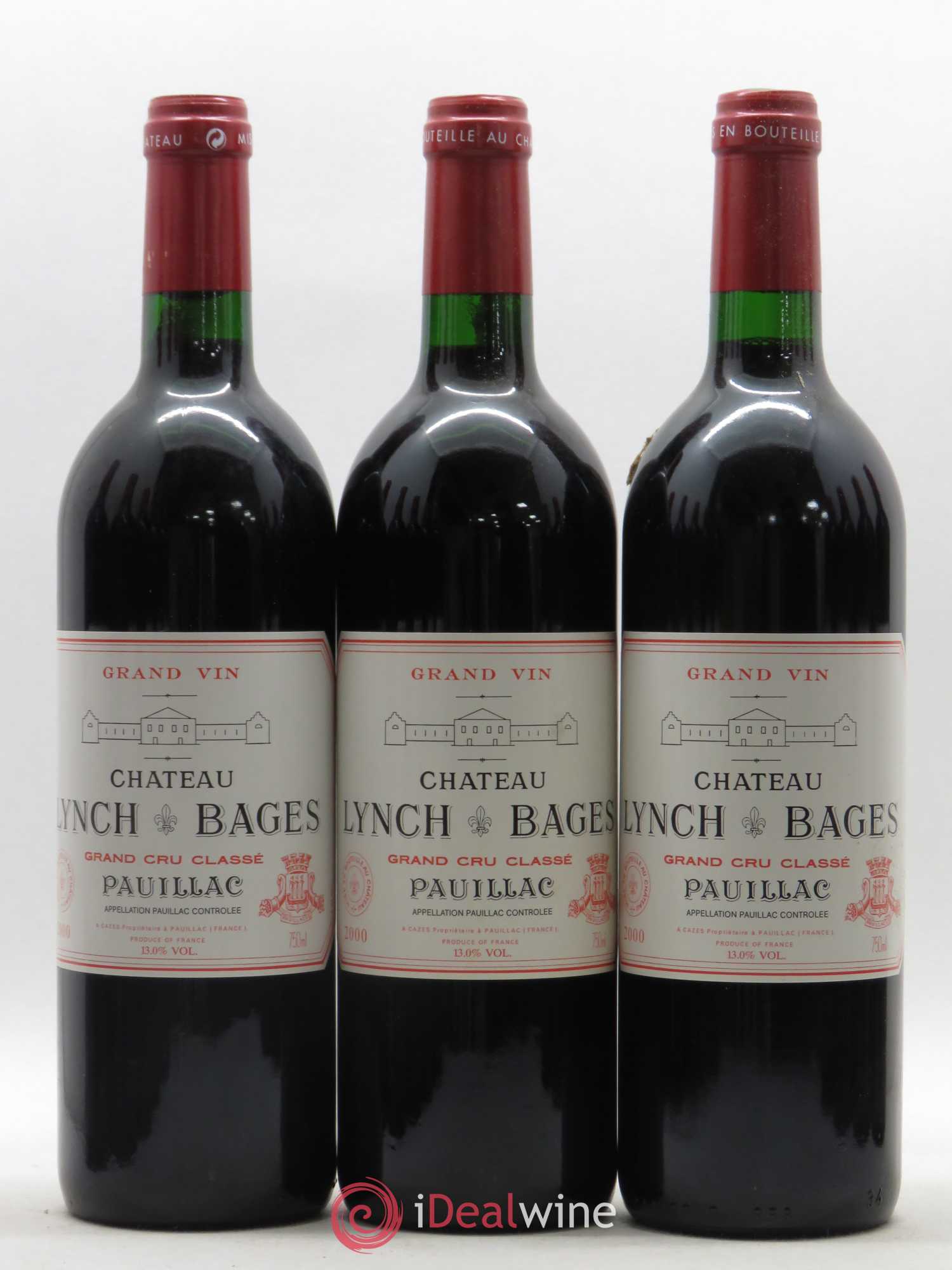Château Lynch Bages 5ème Grand Cru Classé 2000 - Lot de 12 bouteilles - 1