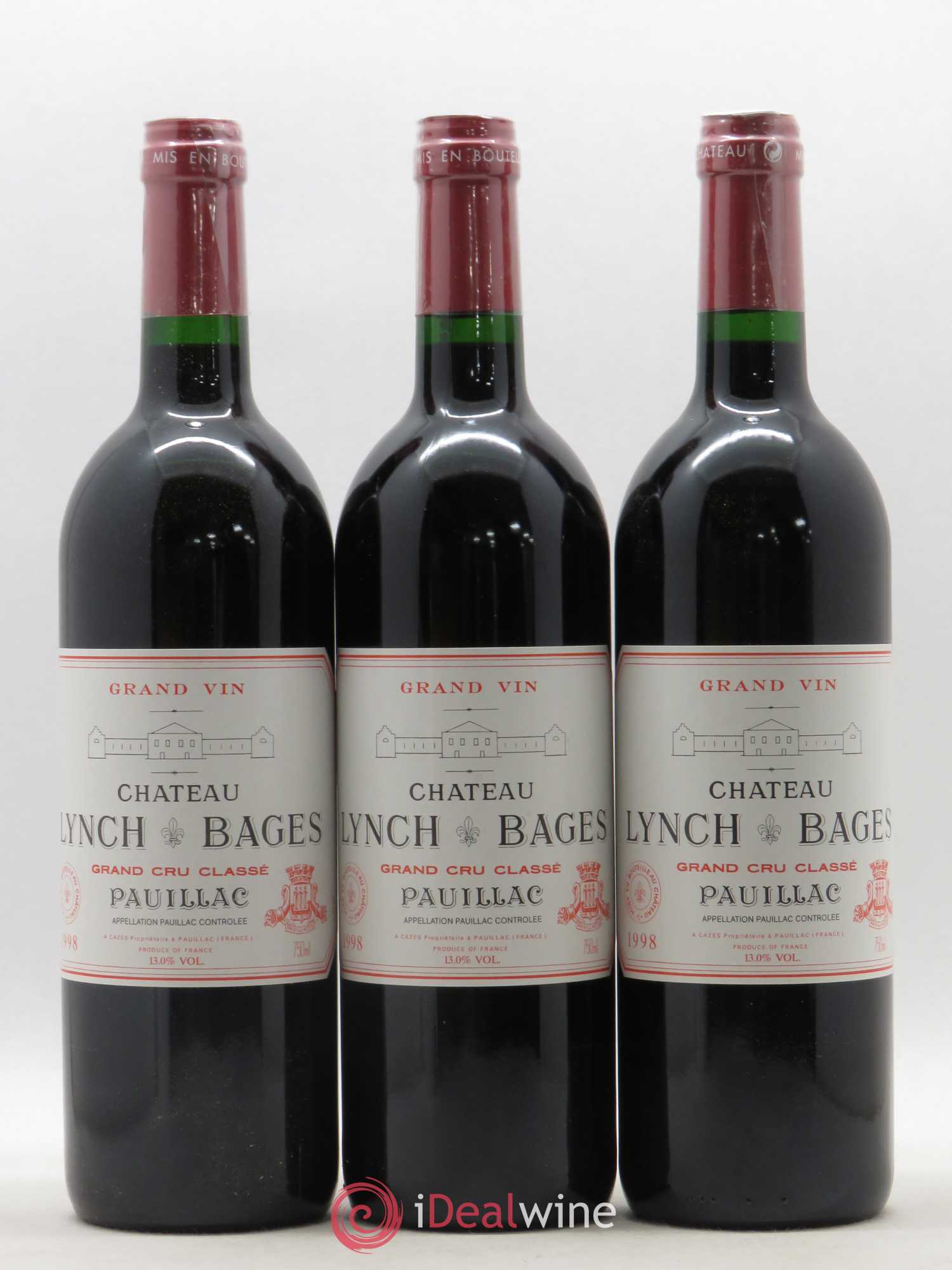 Château Lynch Bages 5ème Grand Cru Classé 1998 - Lot de 12 bouteilles - 3