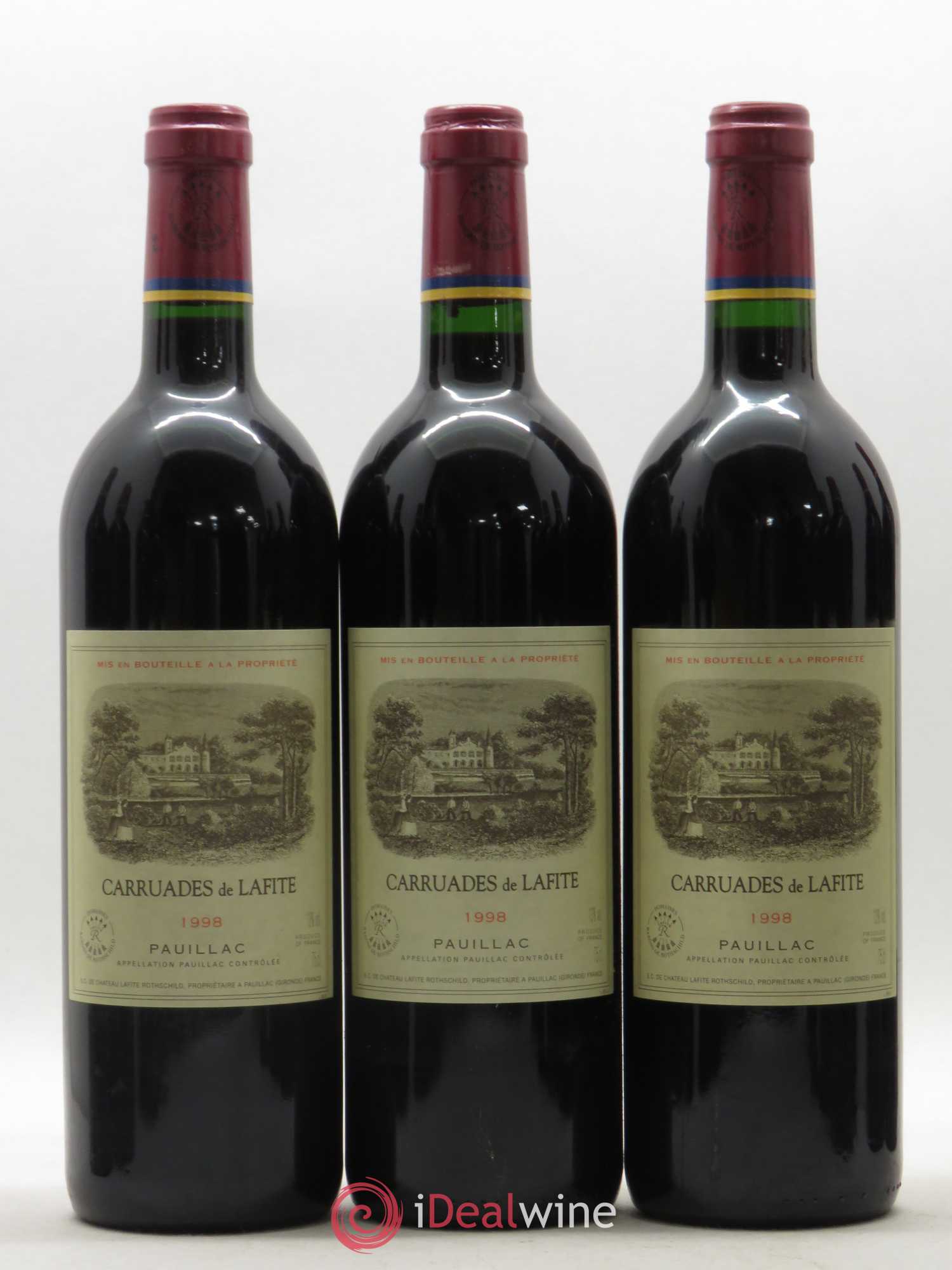 Carruades de Lafite Rothschild Second Vin 1998 - Lot de 6 bouteilles - 1