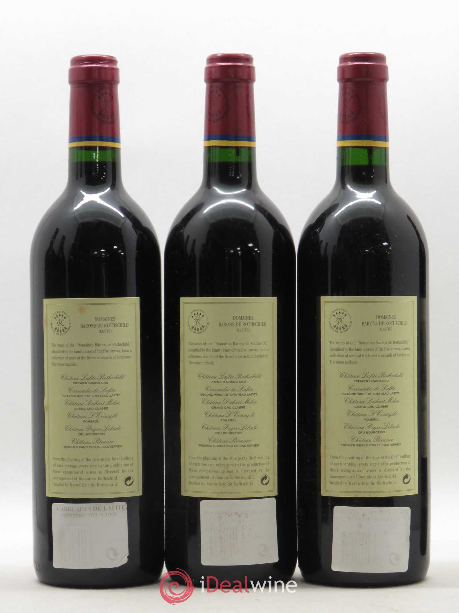 Carruades de Lafite Rothschild Second Vin 1998 - Lot de 6 bouteilles - 3