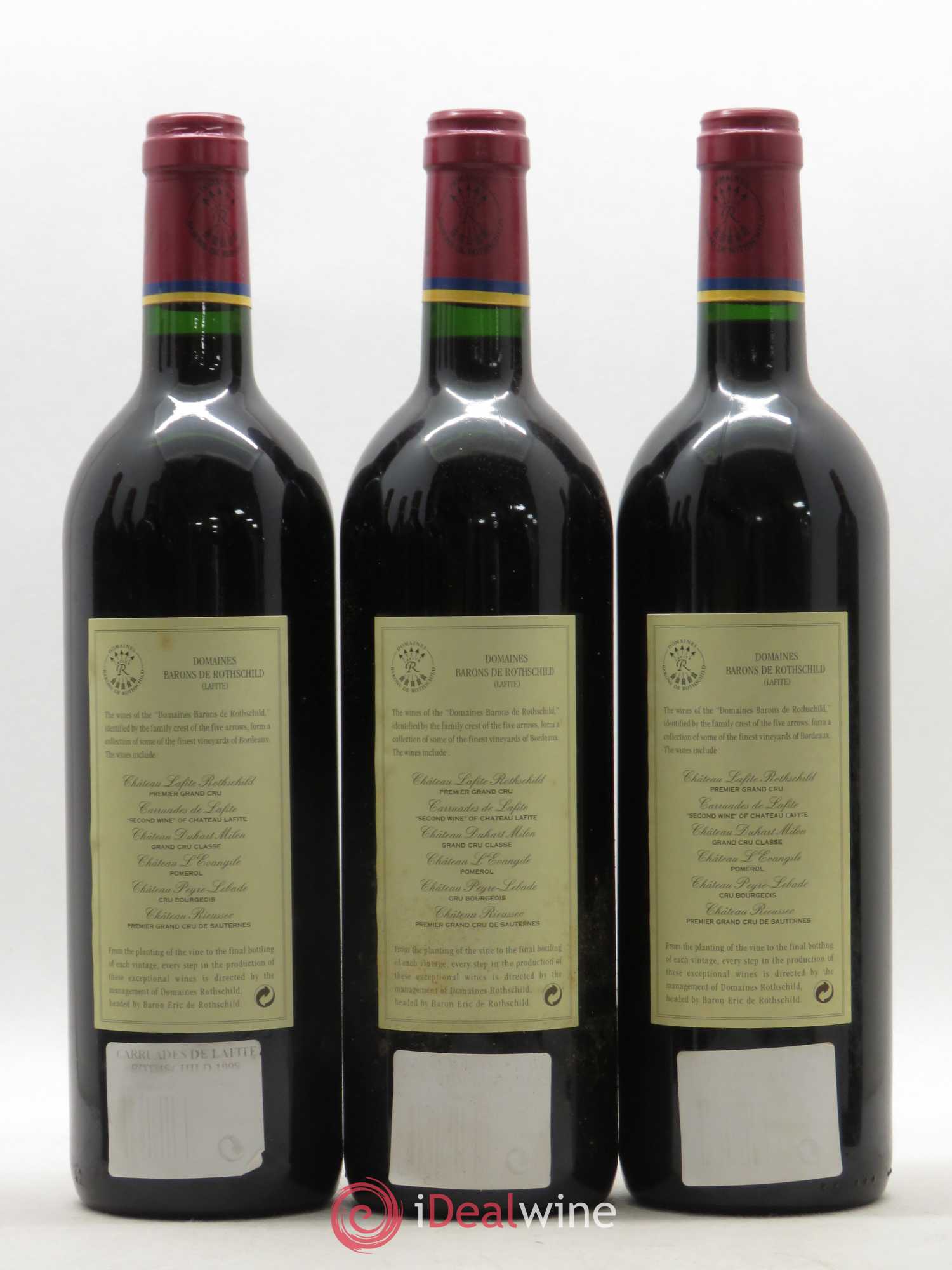 Carruades de Lafite Rothschild Second Vin 1998 - Lot de 6 bouteilles - 4