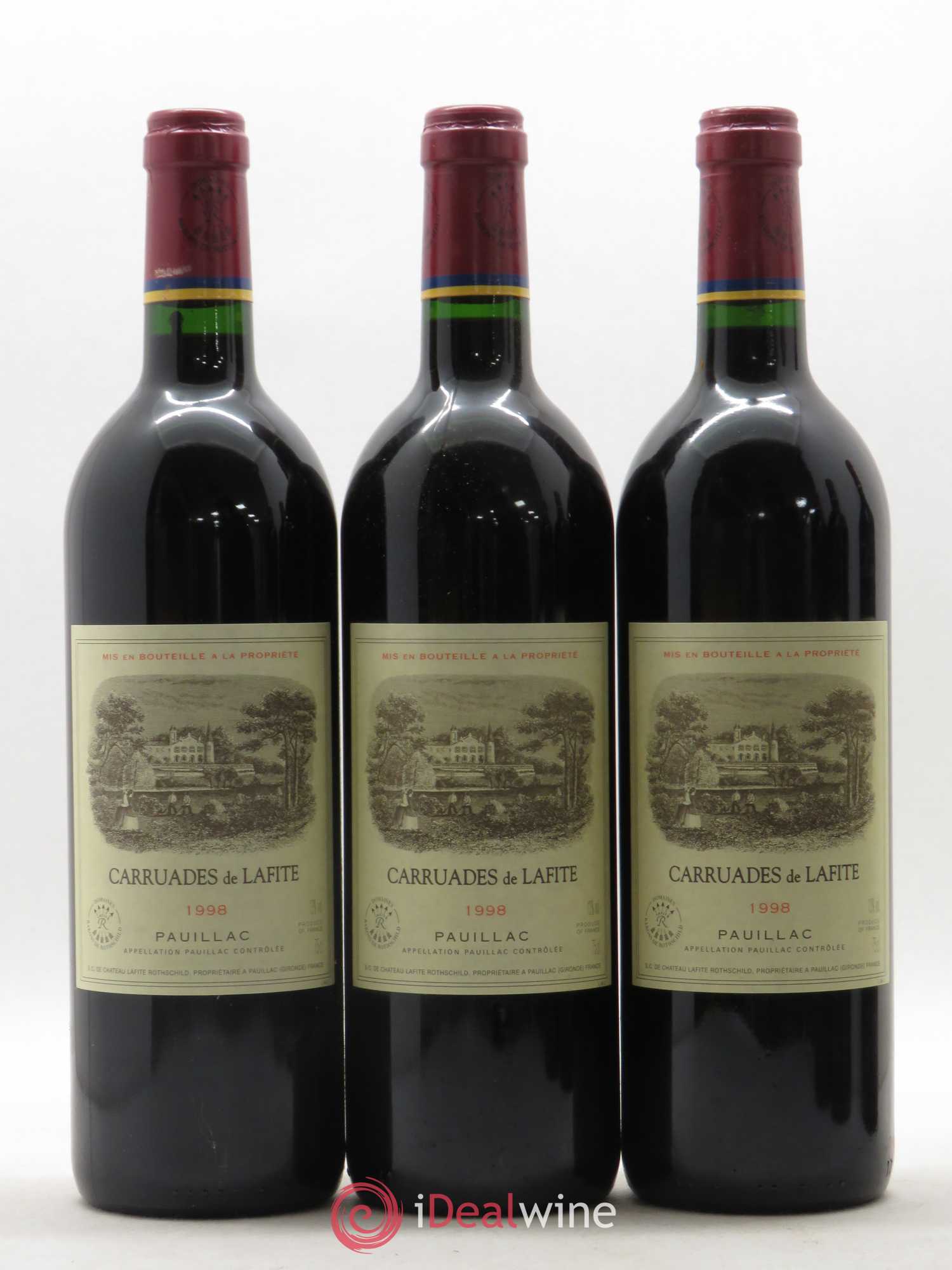 Carruades de Lafite Rothschild Second Vin 1998 - Lot de 6 bouteilles - 1