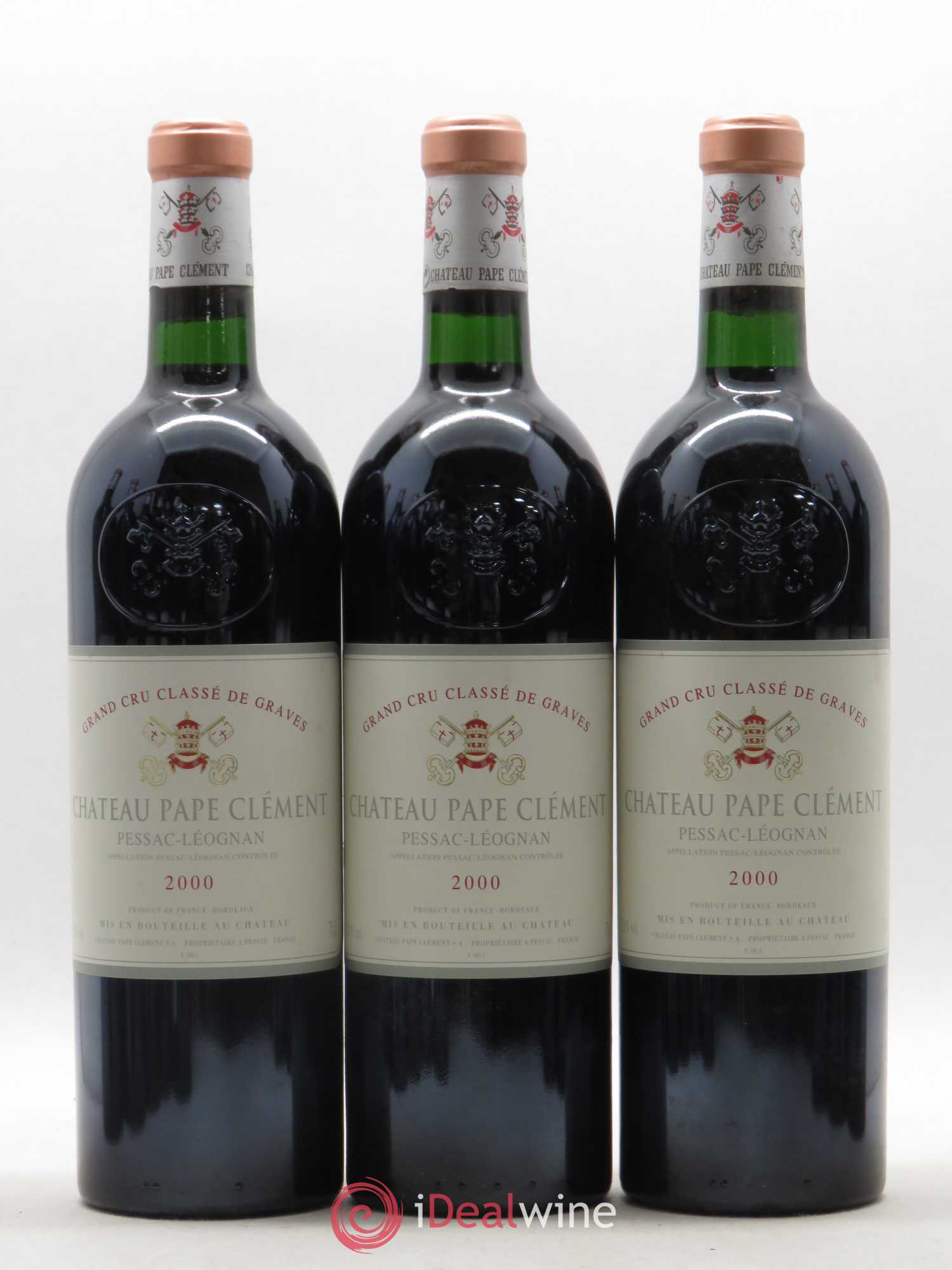 Château Pape Clément Cru Classé de Graves 2000 - Lot de 12 bouteilles - 1