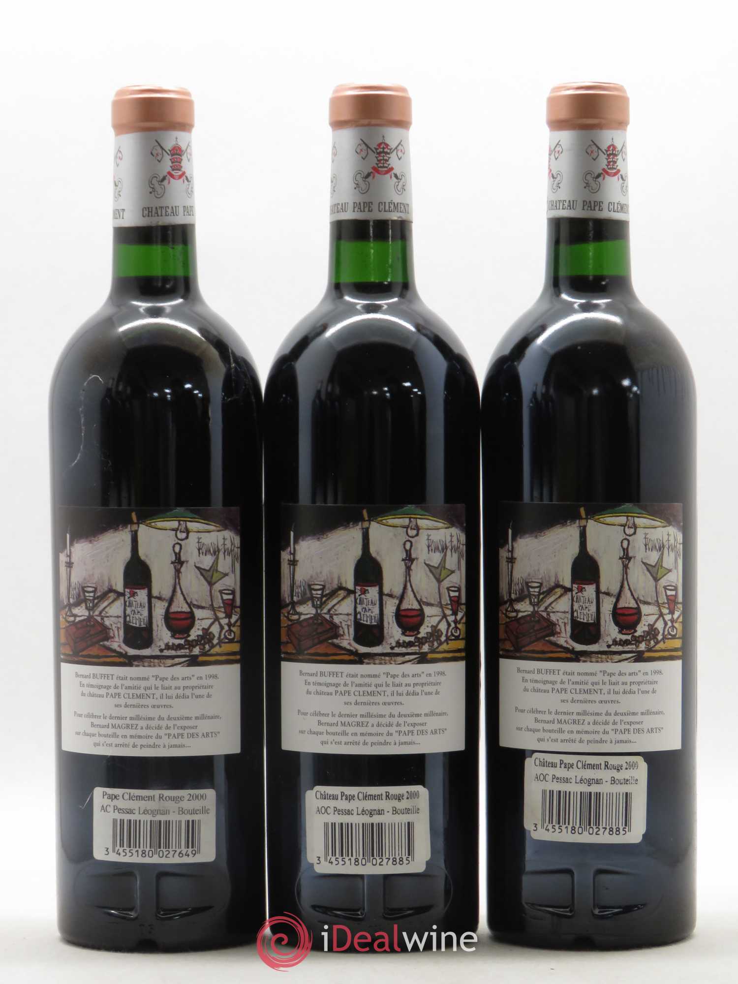 Château Pape Clément Cru Classé de Graves 2000 - Lot de 12 bouteilles - 6