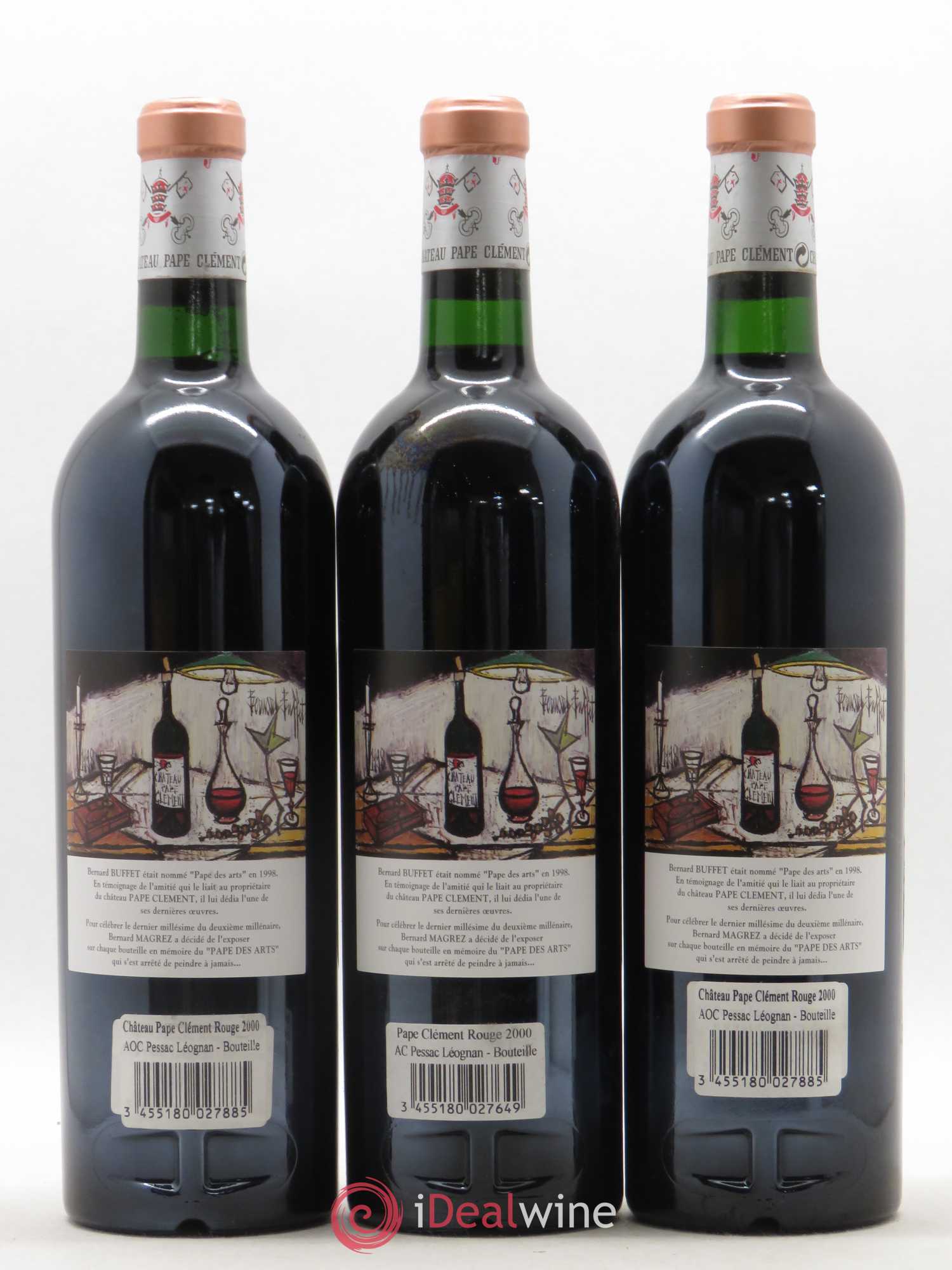 Château Pape Clément Cru Classé de Graves 2000 - Lot de 12 bouteilles - 8