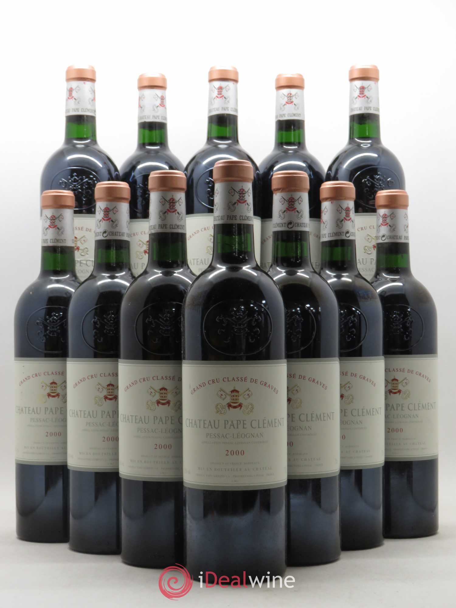 Château Pape Clément Cru Classé de Graves 2000 - Lot de 12 bouteilles - 0