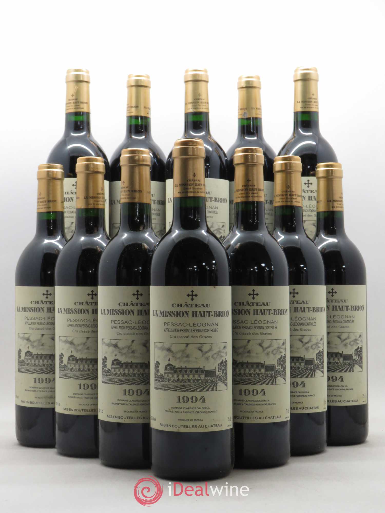 Château la Mission Haut-Brion Cru Classé de Graves 1994 - Lot de 12 bouteilles - 0