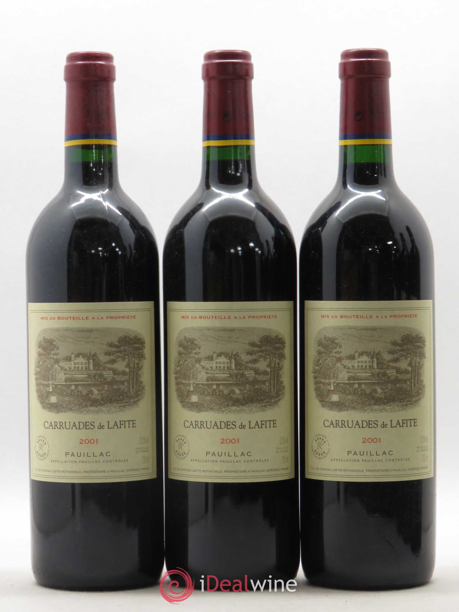 Carruades de Lafite Rothschild Second Vin 2001 - Lot de 12 bouteilles - 1
