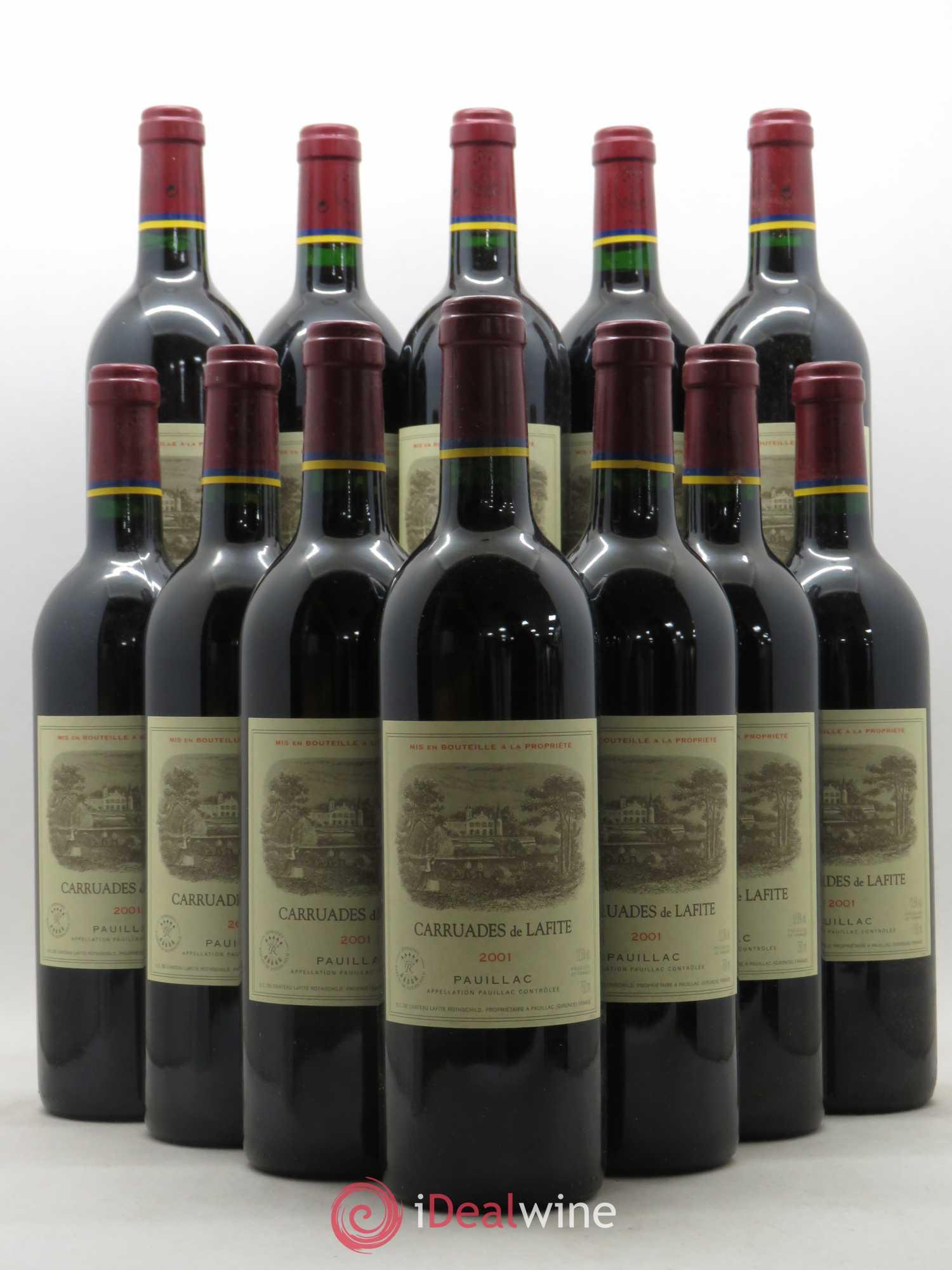 Carruades de Lafite Rothschild Second Vin 2001 - Lot de 12 bouteilles - 0