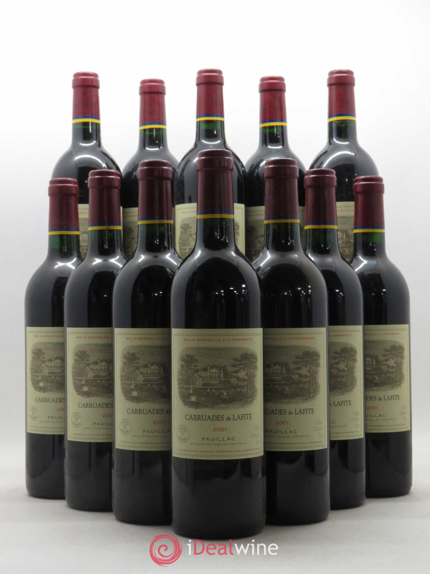 Carruades de Lafite Rothschild Second Vin 2001 - Lot de 12 bouteilles - 0