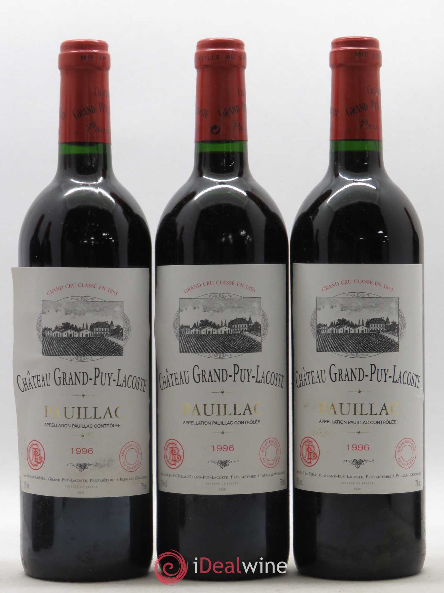 Château Grand Puy Lacoste 5ème Grand Cru Classé 1996 - Lot de 12 bouteilles - 3