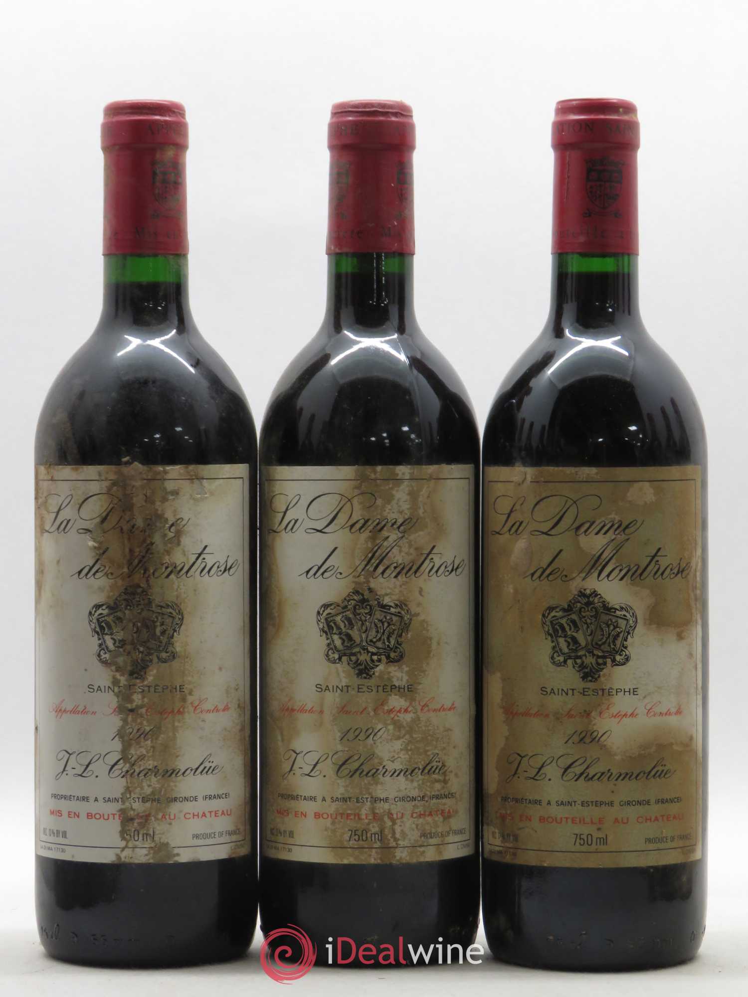 La Dame de Montrose Second Vin 1990 - Lot de 12 bouteilles - 1