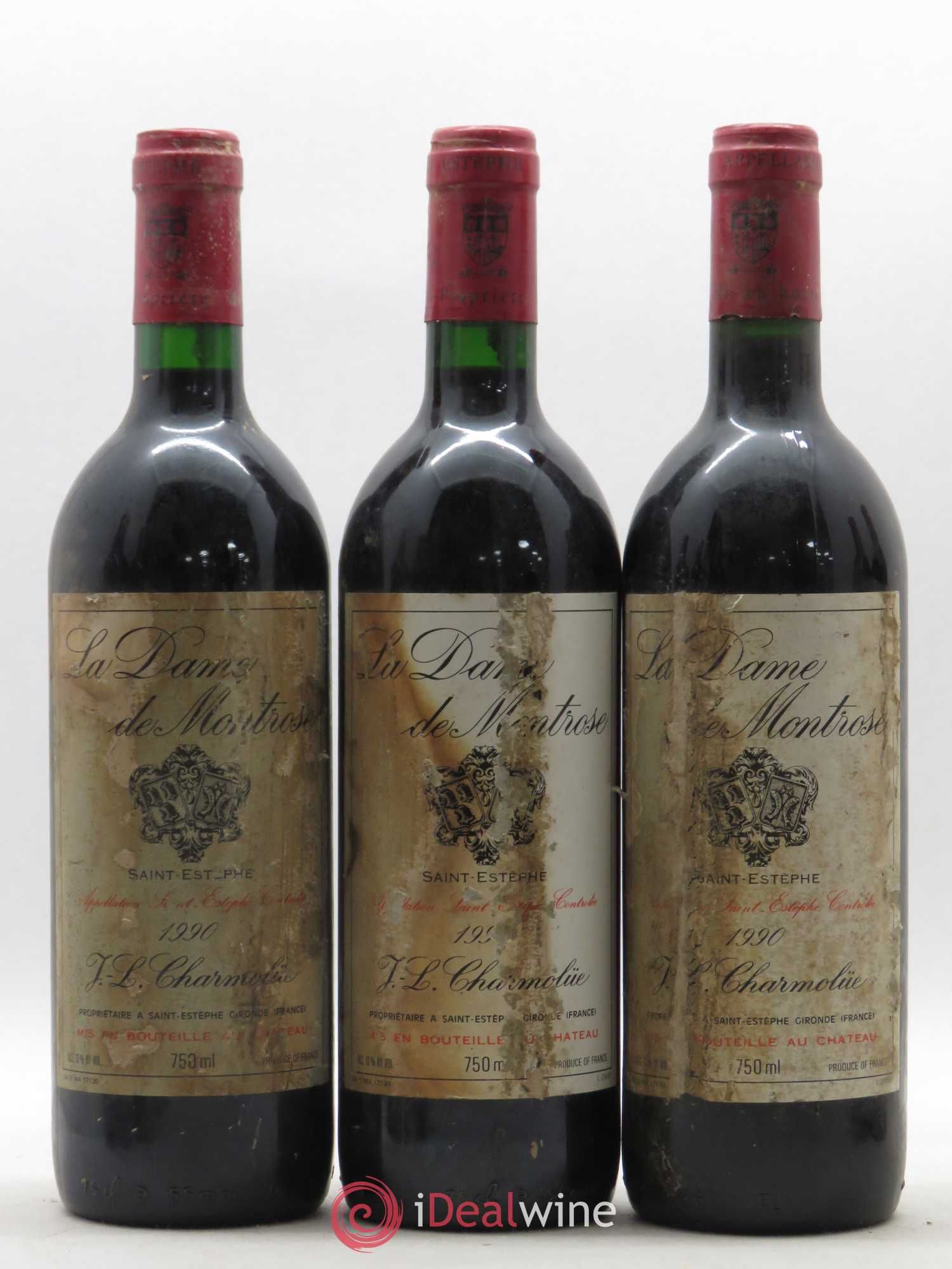 La Dame de Montrose Second Vin 1990 - Lot de 12 bouteilles - 2