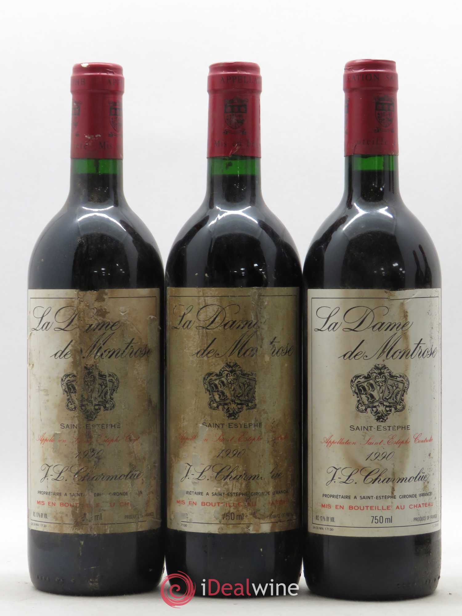 La Dame de Montrose Second Vin 1990 - Lot de 12 bouteilles - 3