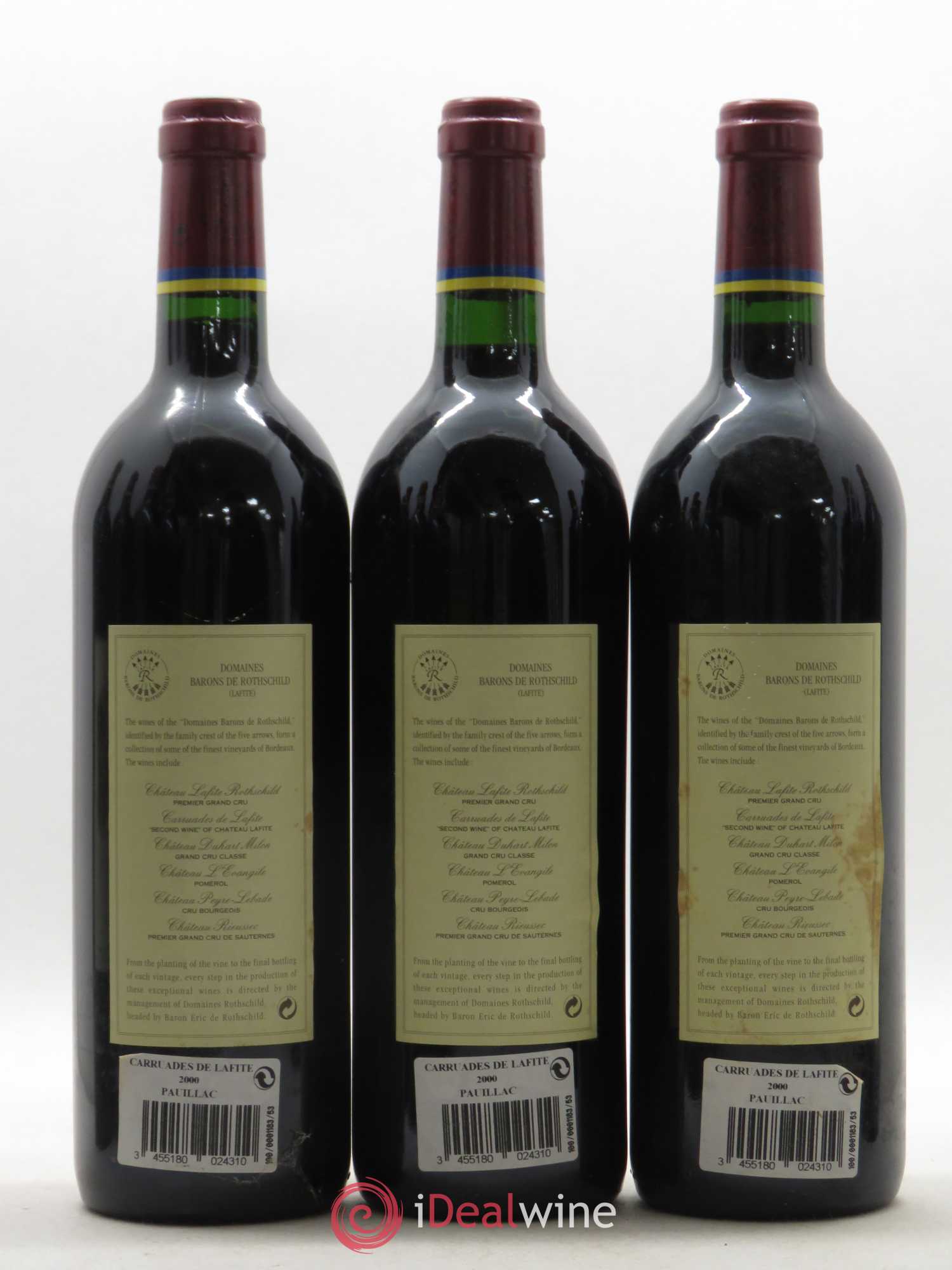 Carruades de Lafite Rothschild Second Vin 2000 - Lot de 12 bouteilles - 2
