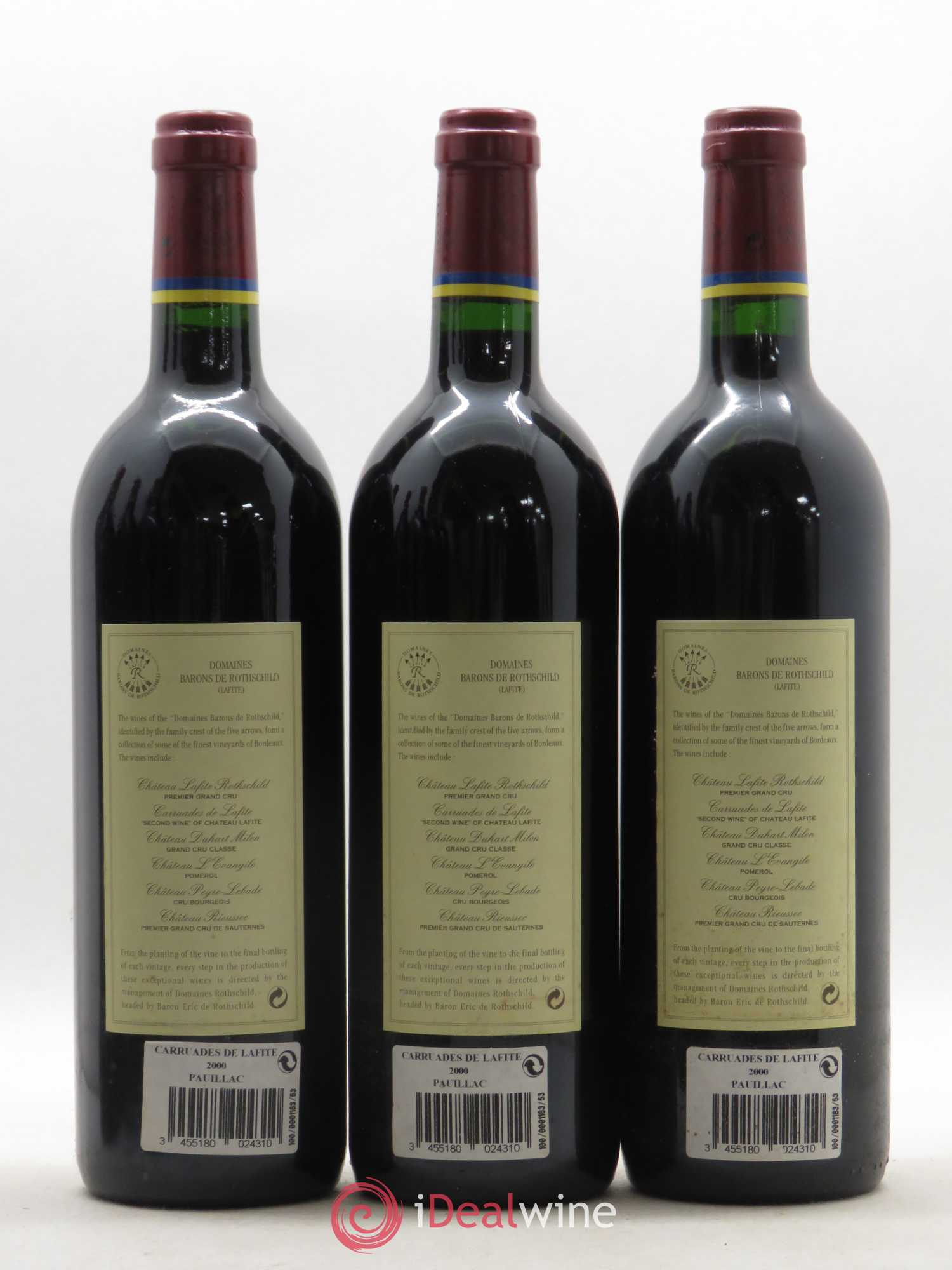 Carruades de Lafite Rothschild Second Vin 2000 - Lot de 12 bouteilles - 4