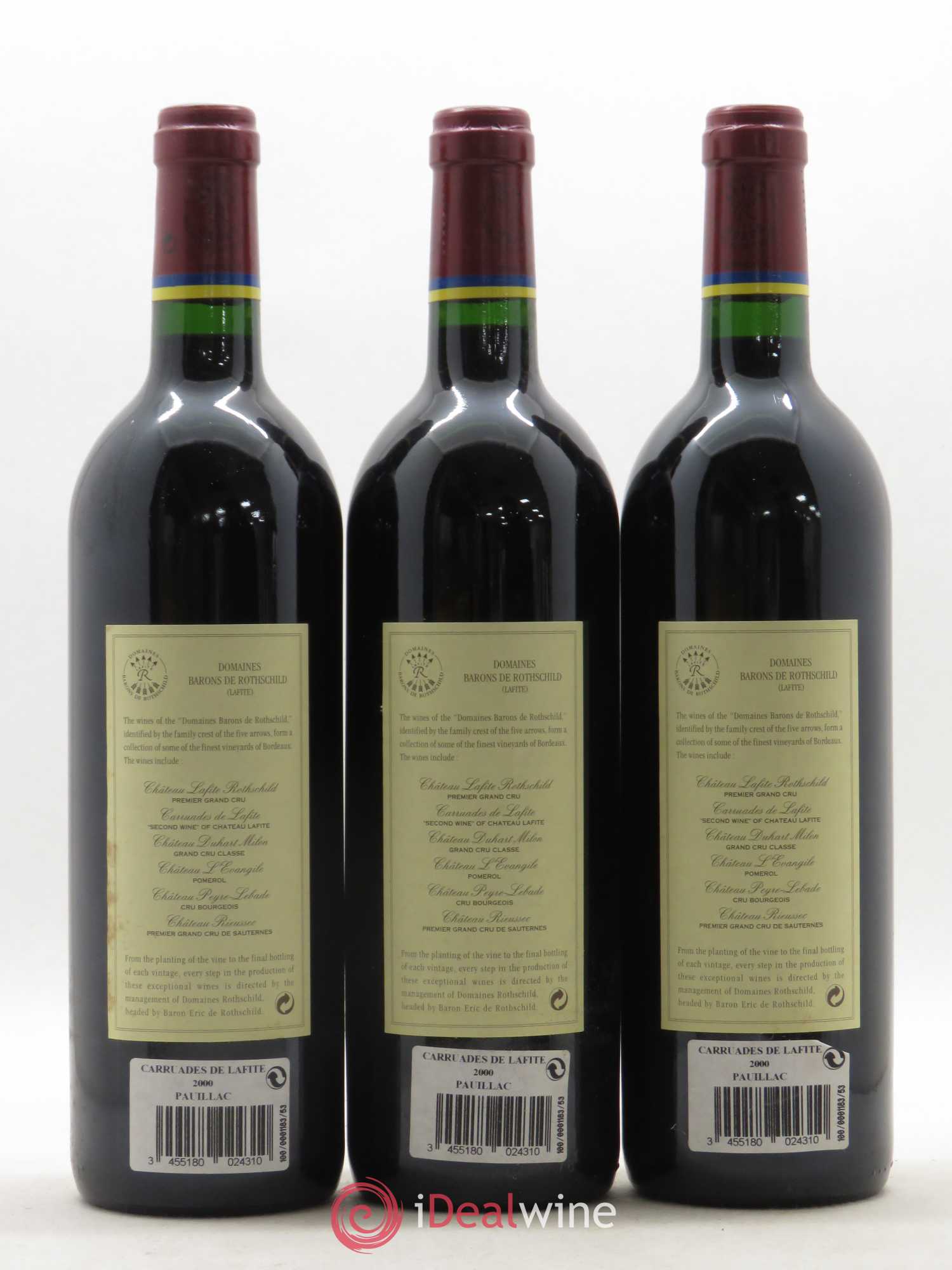 Carruades de Lafite Rothschild Second Vin 2000 - Lot de 12 bouteilles - 8