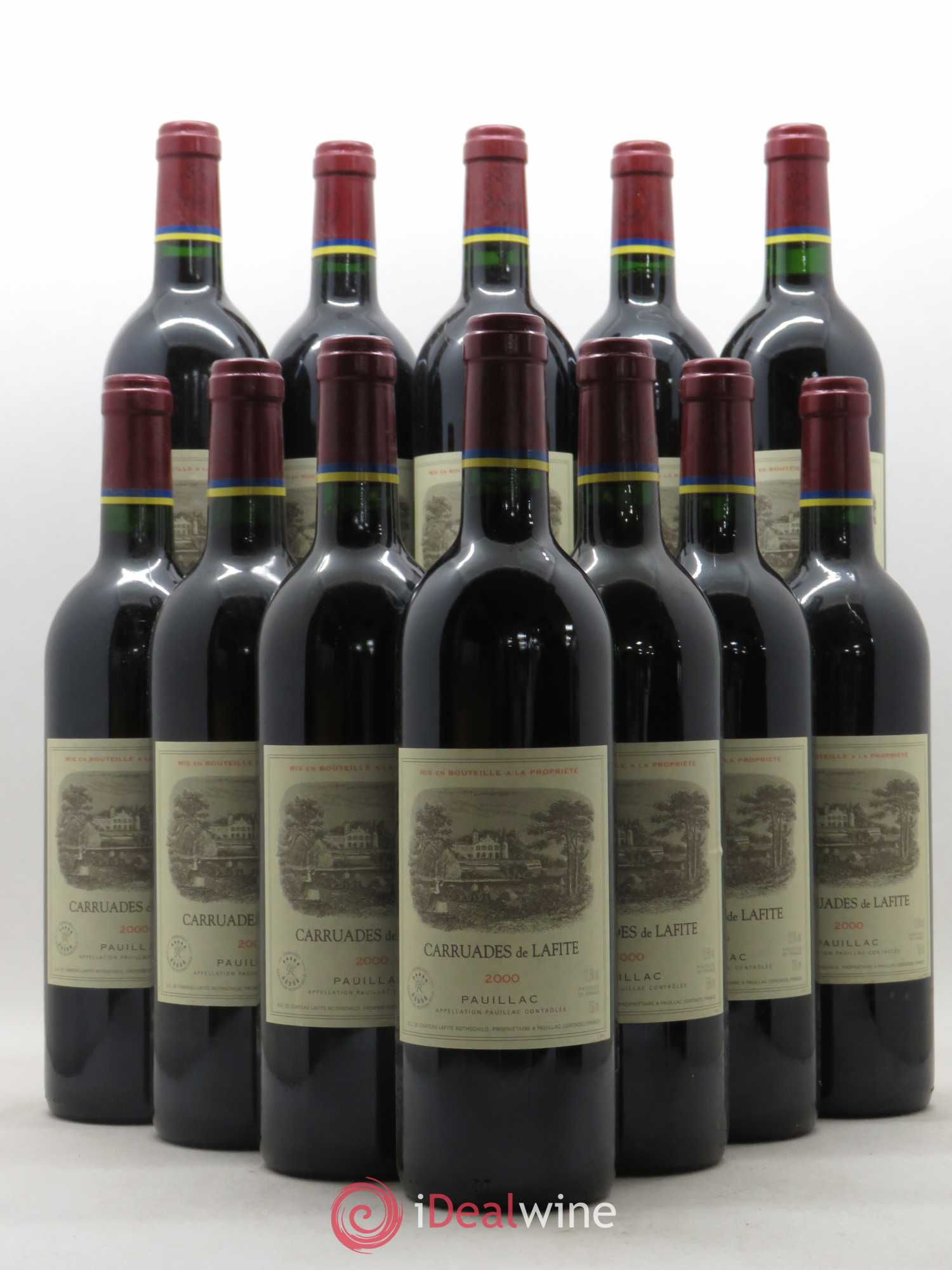 Carruades de Lafite Rothschild Second Vin 2000 - Lot de 12 bouteilles - 0