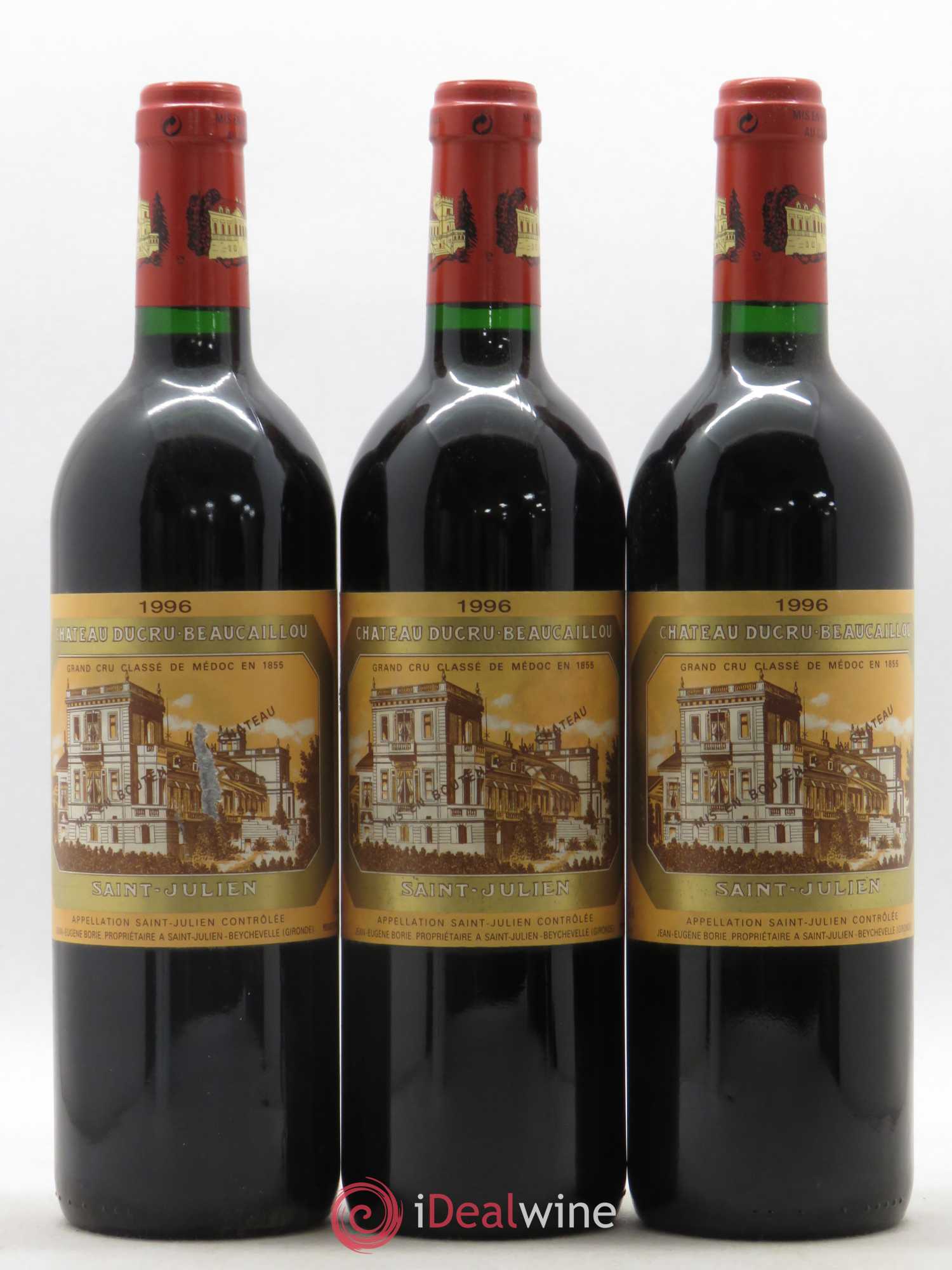 Château Ducru Beaucaillou 2ème Grand Cru Classé 1996 - Lot de 3 bouteilles - 0