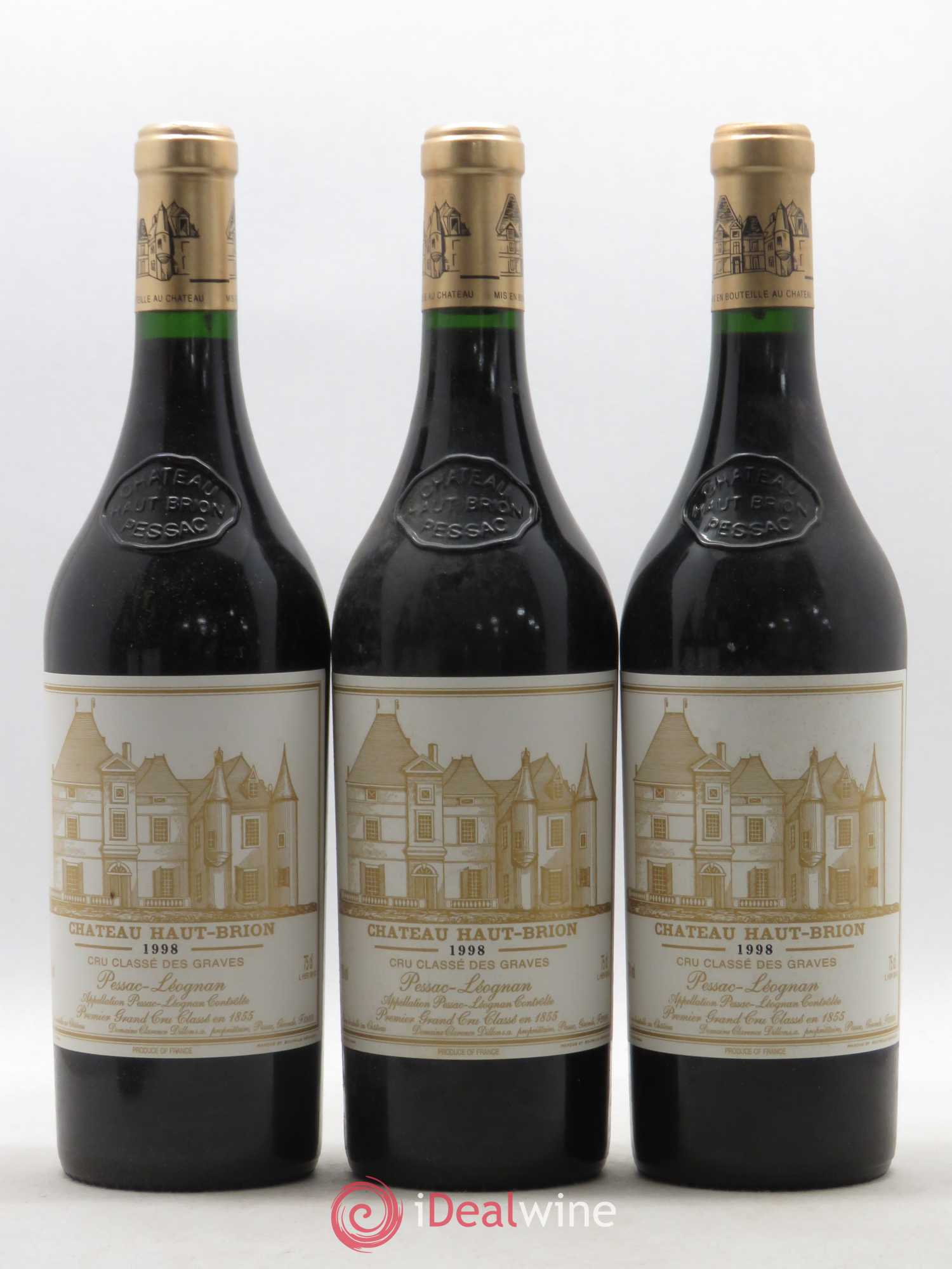 Château Haut Brion 1er Grand Cru Classé 1998 - Lot de 6 bouteilles - 1