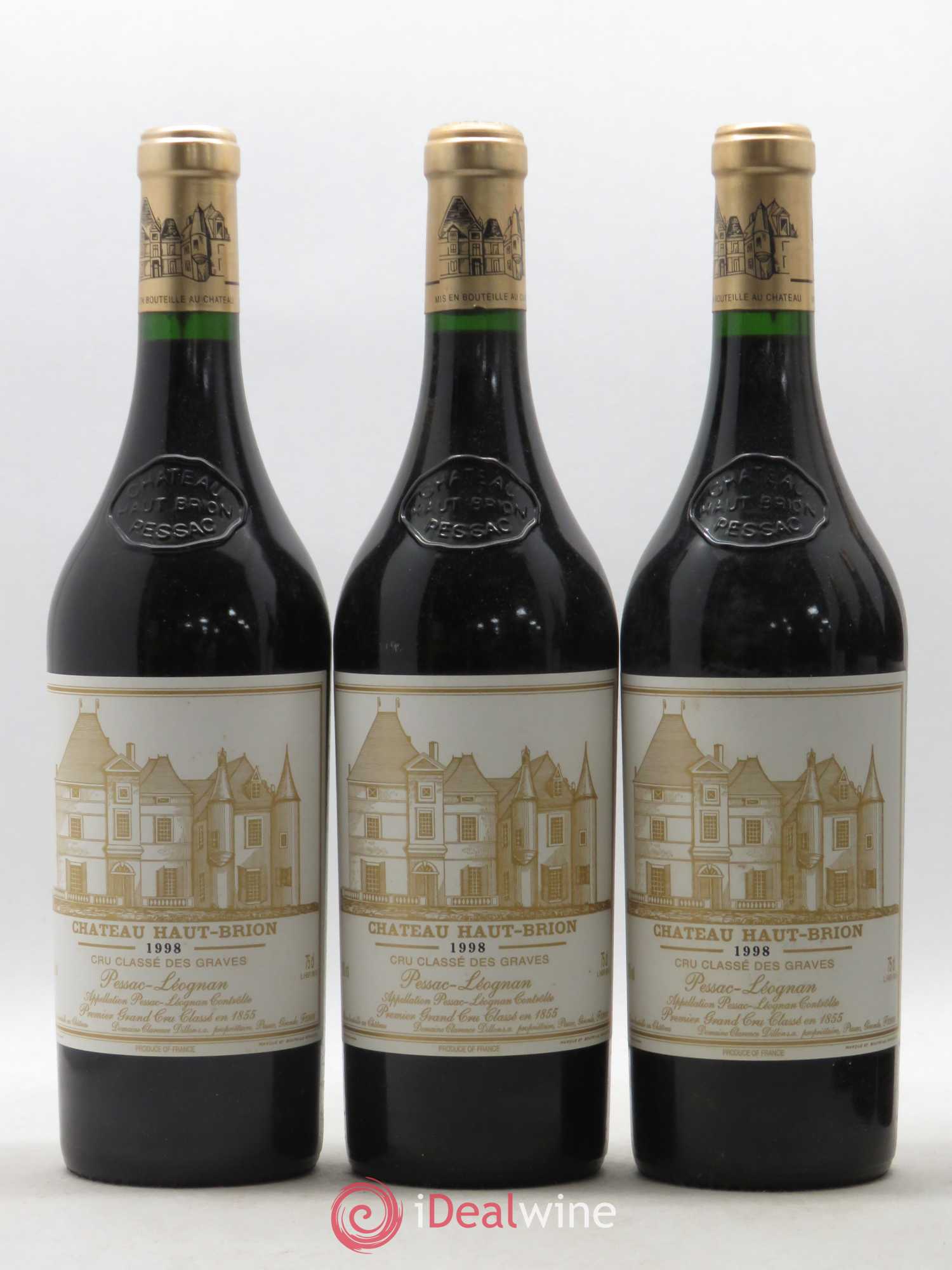 Château Haut Brion 1er Grand Cru Classé 1998 - Lot de 6 bouteilles - 2