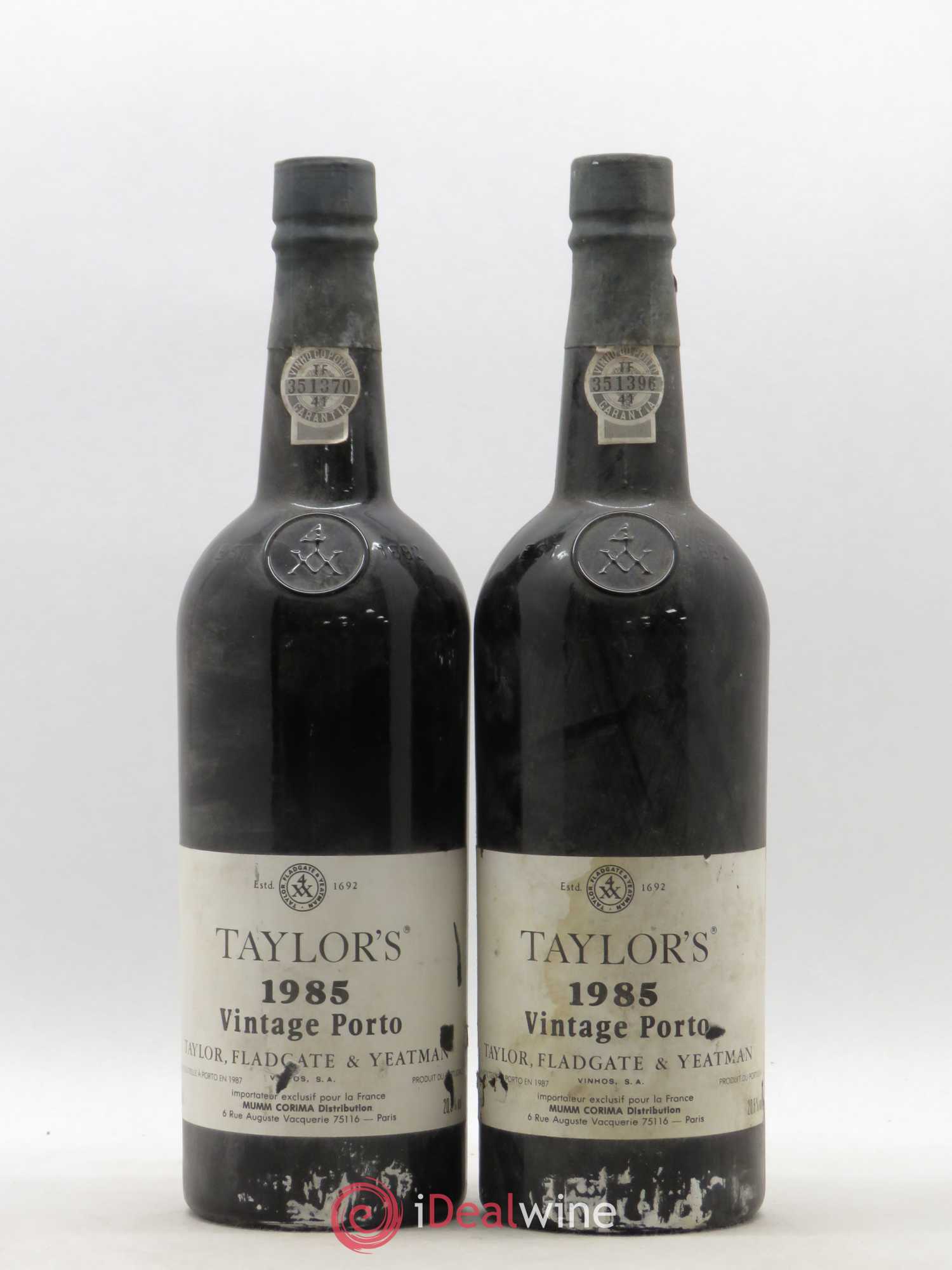 Porto Taylor's Vintage 1985 - Lot de 2 bouteilles - 0